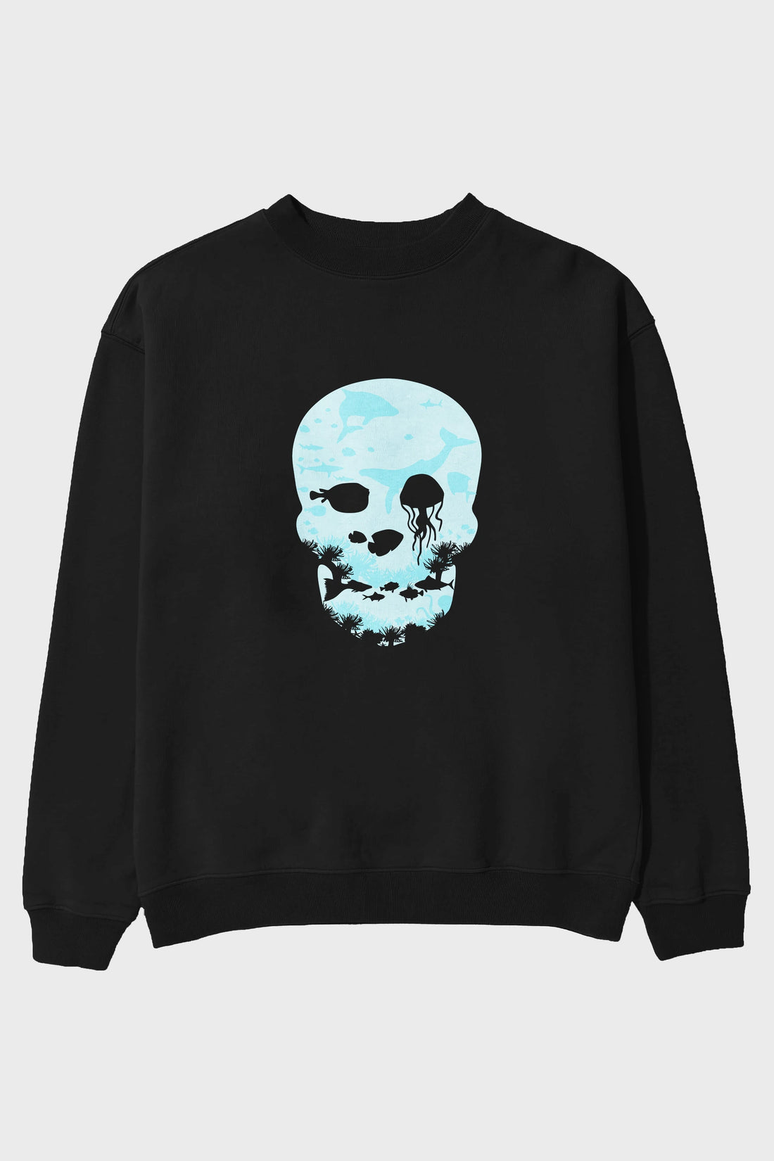 Dead Sea Ön Baskılı Oversize Sweatshirt Erkek Kadın Unisex
