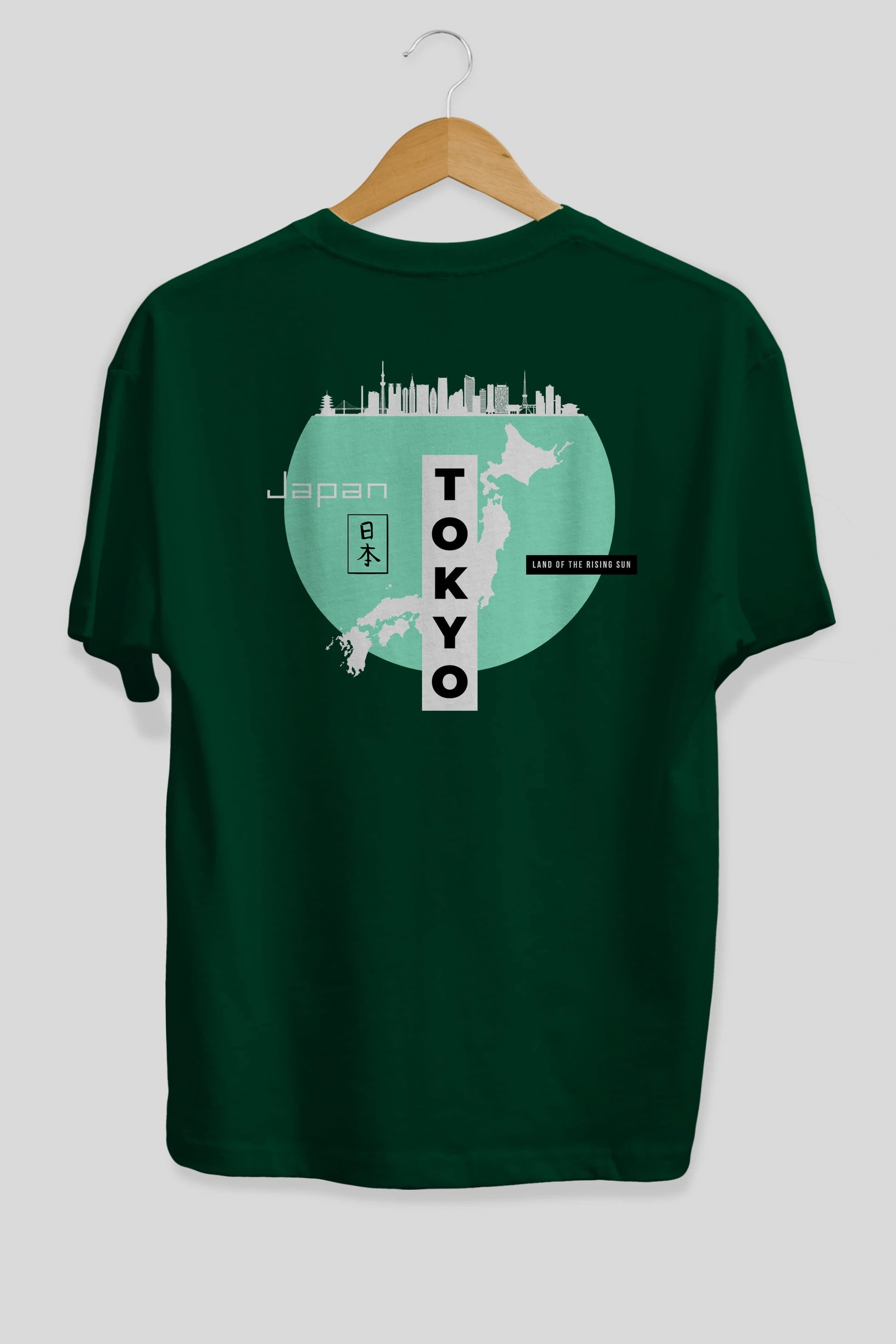 Japan Tokyo Arka Baskılı Oversize t-shirt Erkek Kadın Unisex