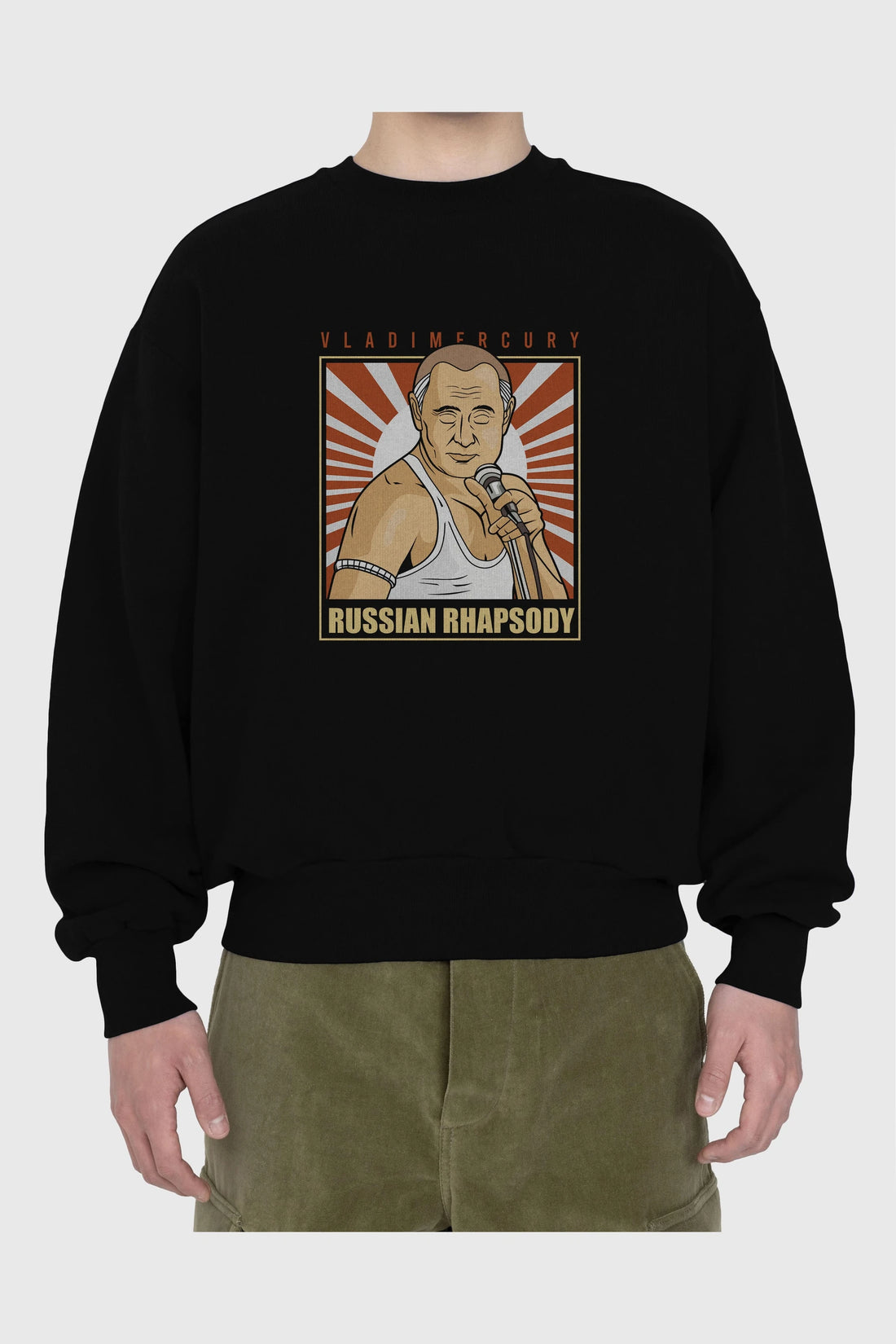 Freddy Puttin Ön Baskılı Oversize Sweatshirt Erkek Kadın Unisex