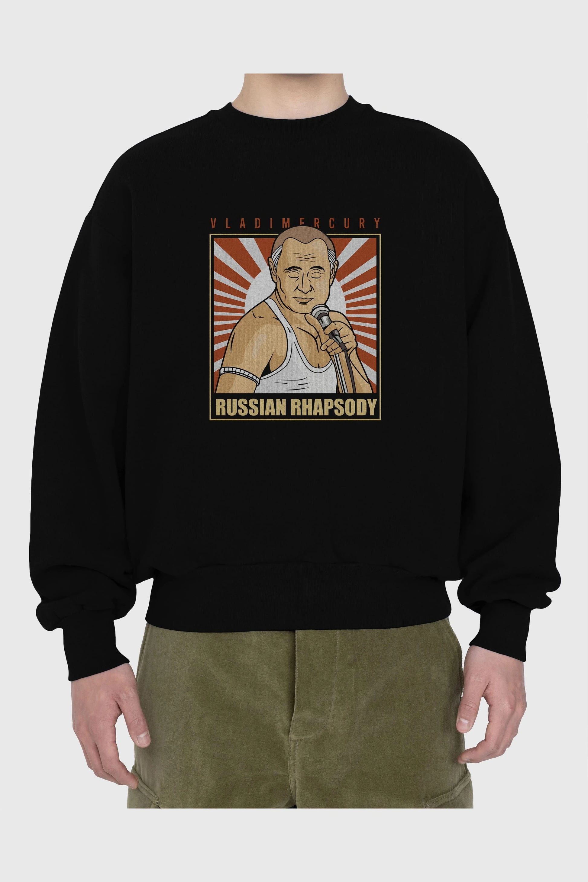 Freddy Puttin Ön Baskılı Oversize Sweatshirt Erkek Kadın Unisex