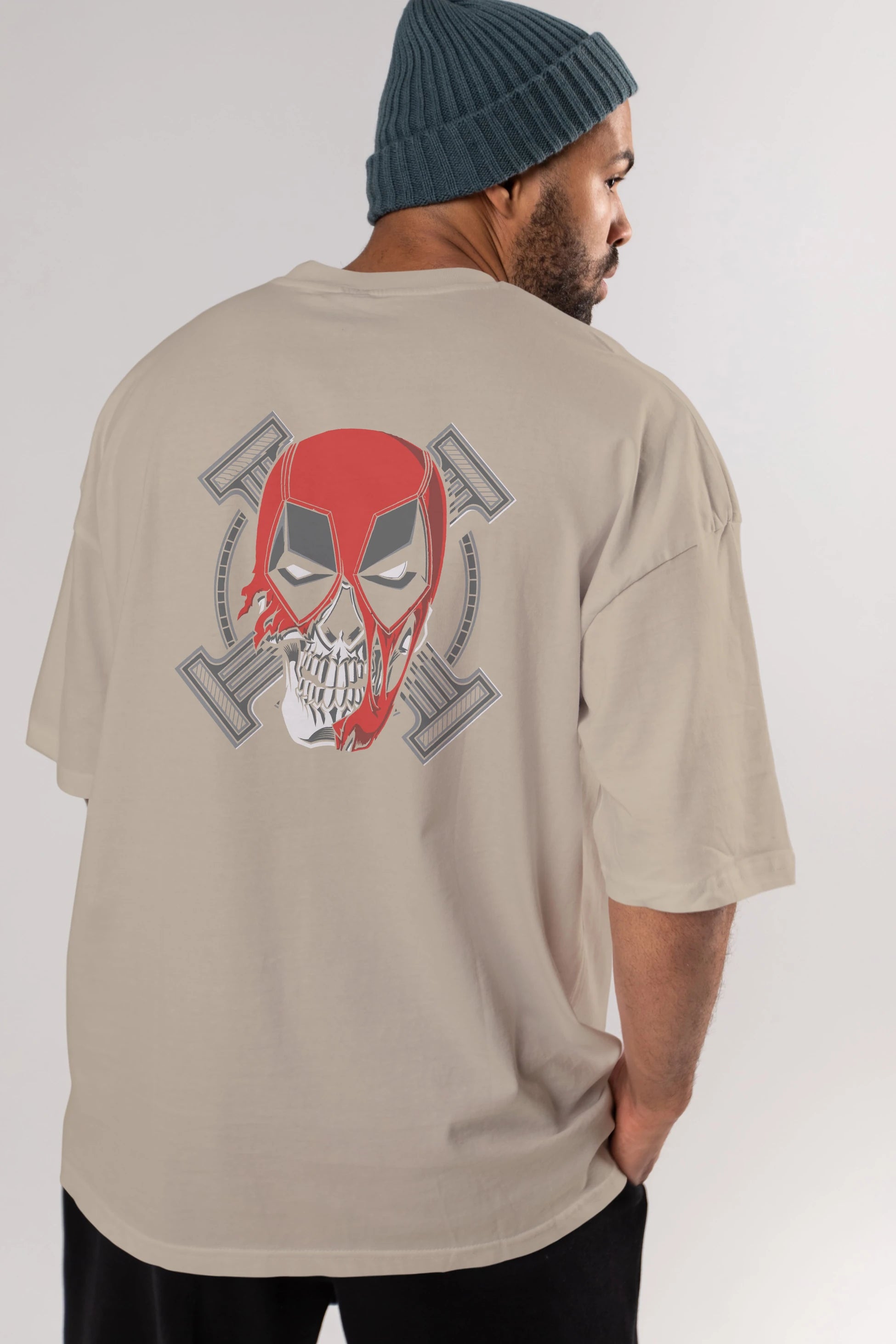 Deadpool (7) Arka Baskılı Oversize t-shirt Erkek Kadın Unisex %100 Pamuk Bisiklet Yaka tişort