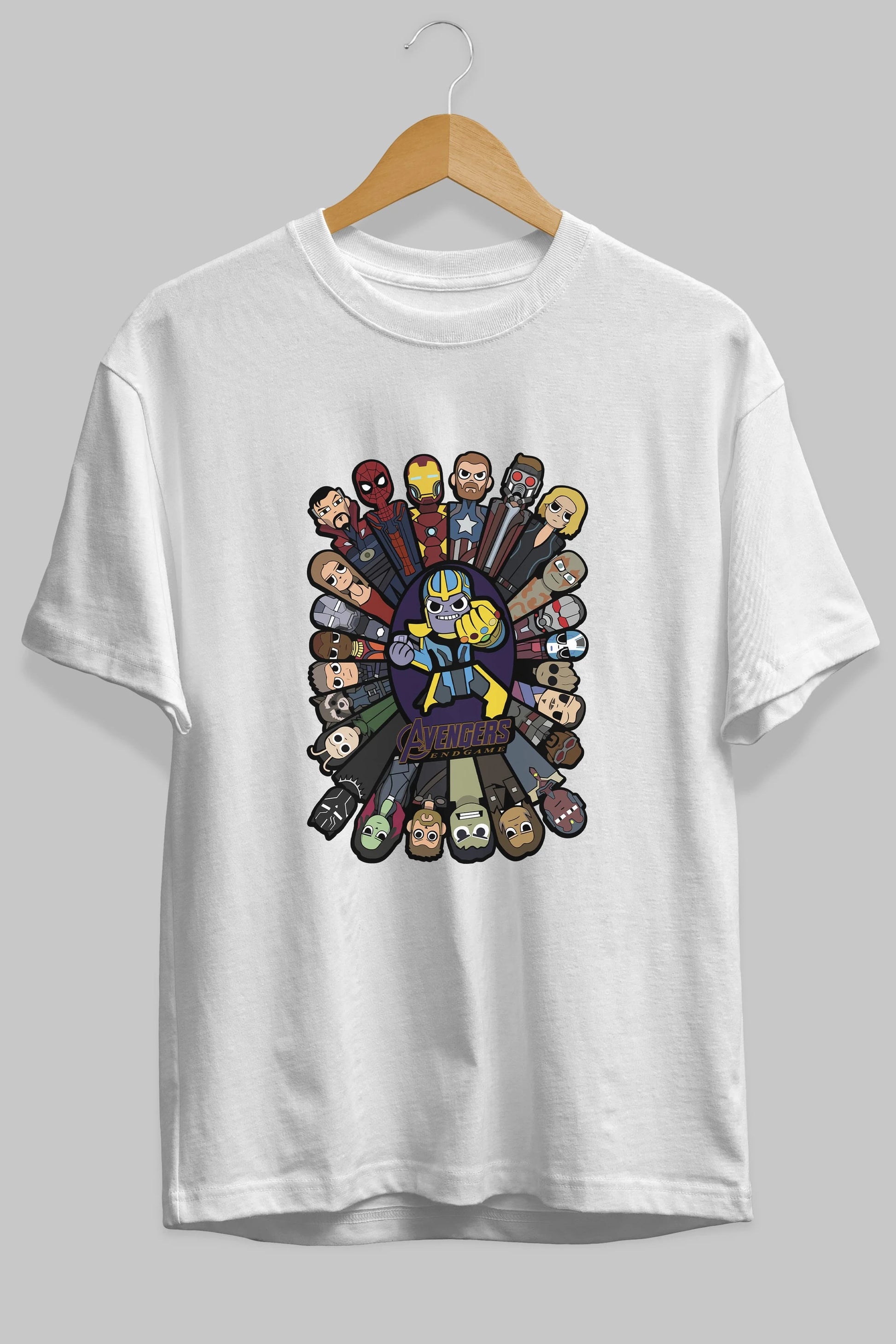 The Avengers (2) Ön Baskılı Oversize t-shirt Erkek Kadın Unisex %100 Pamuk Bisiklet Yaka tişort