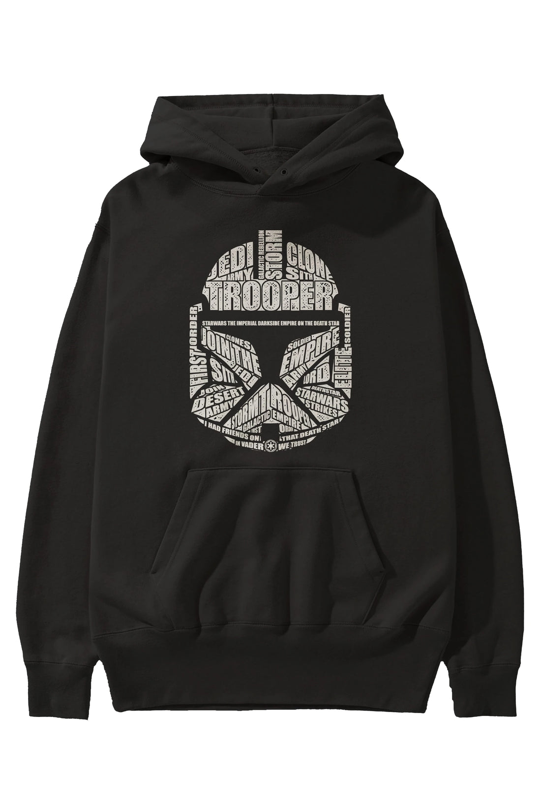Trooper Ön Baskılı Hoodie Oversize Kapüşonlu Sweatshirt Erkek Kadın Unisex