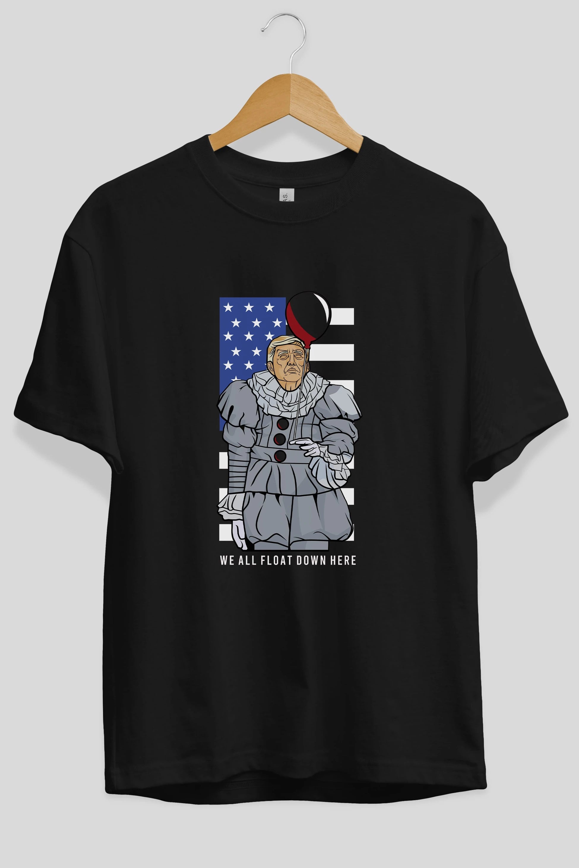 It Trump Ön Baskılı Oversize t-shirt Erkek Kadın Unisex %100 Pamuk tişort