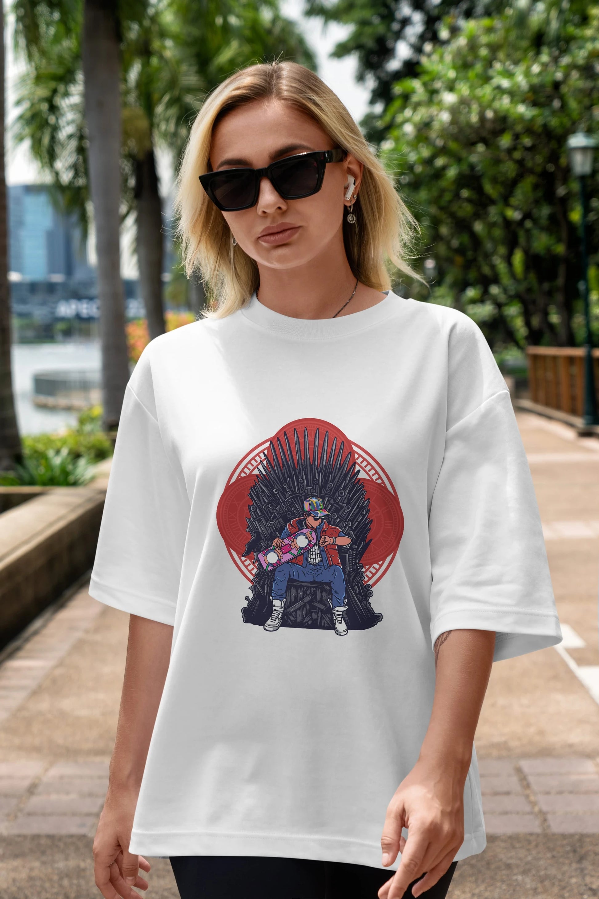 Game Of Future Ön Baskılı Oversize t-shirt Erkek Kadın Unisex %100 Pamuk tişort