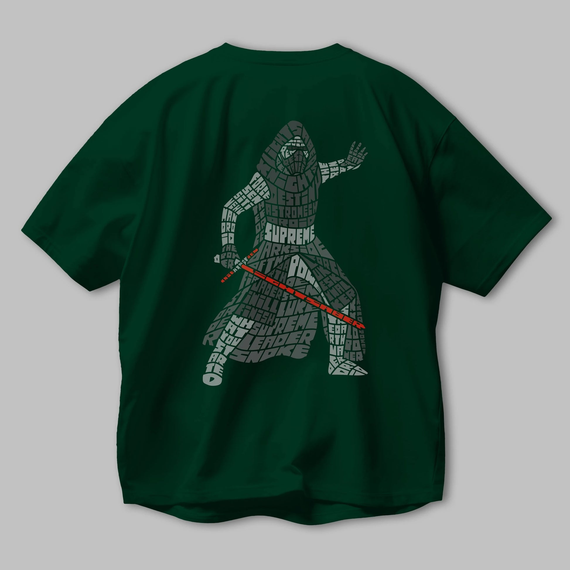 Kylo Arka Baskılı Oversize t-shirt %100 pamuk Erkek Kadın Unisex