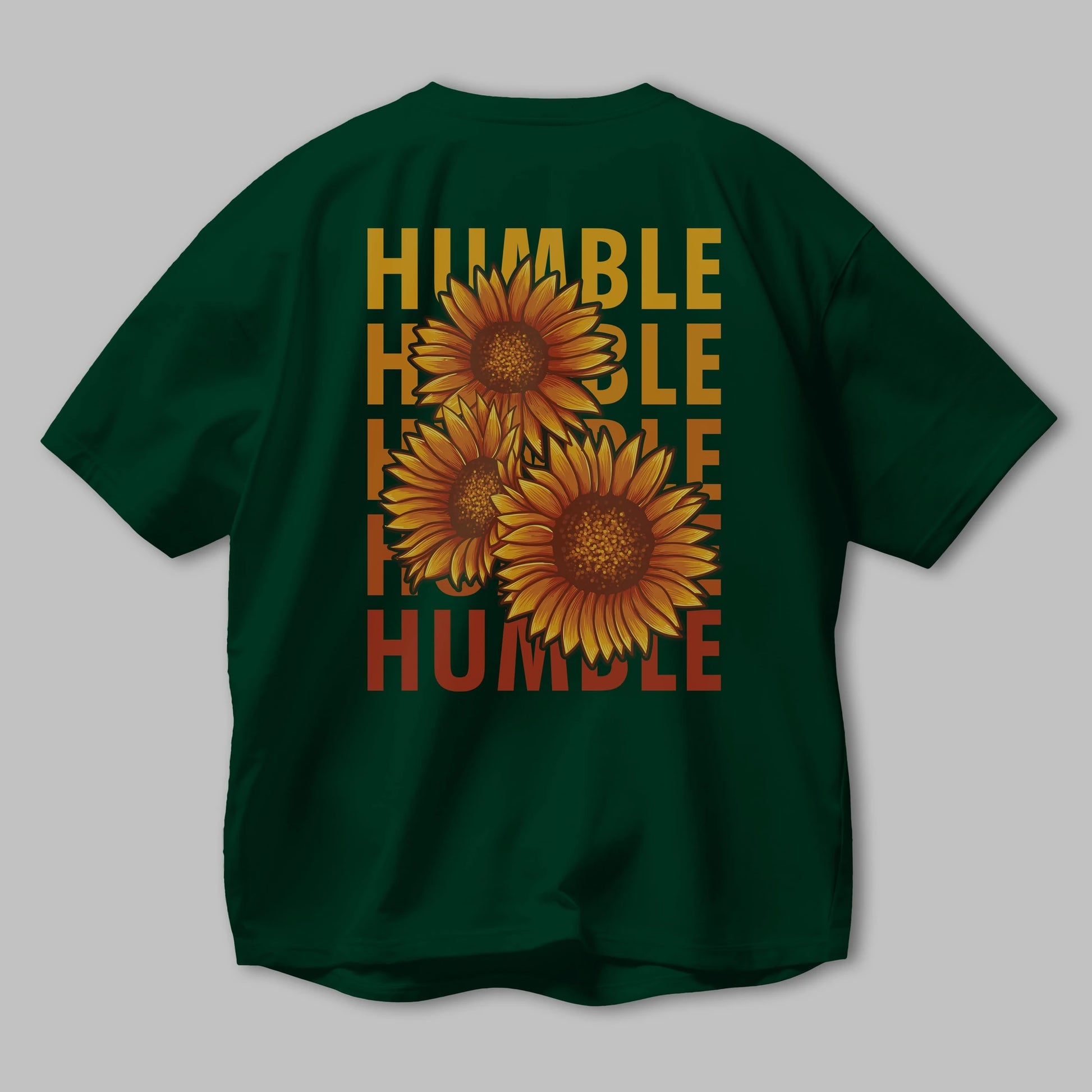 Humble 2 Arka Baskılı Oversize t-shirt Erkek Kadın Unisex
