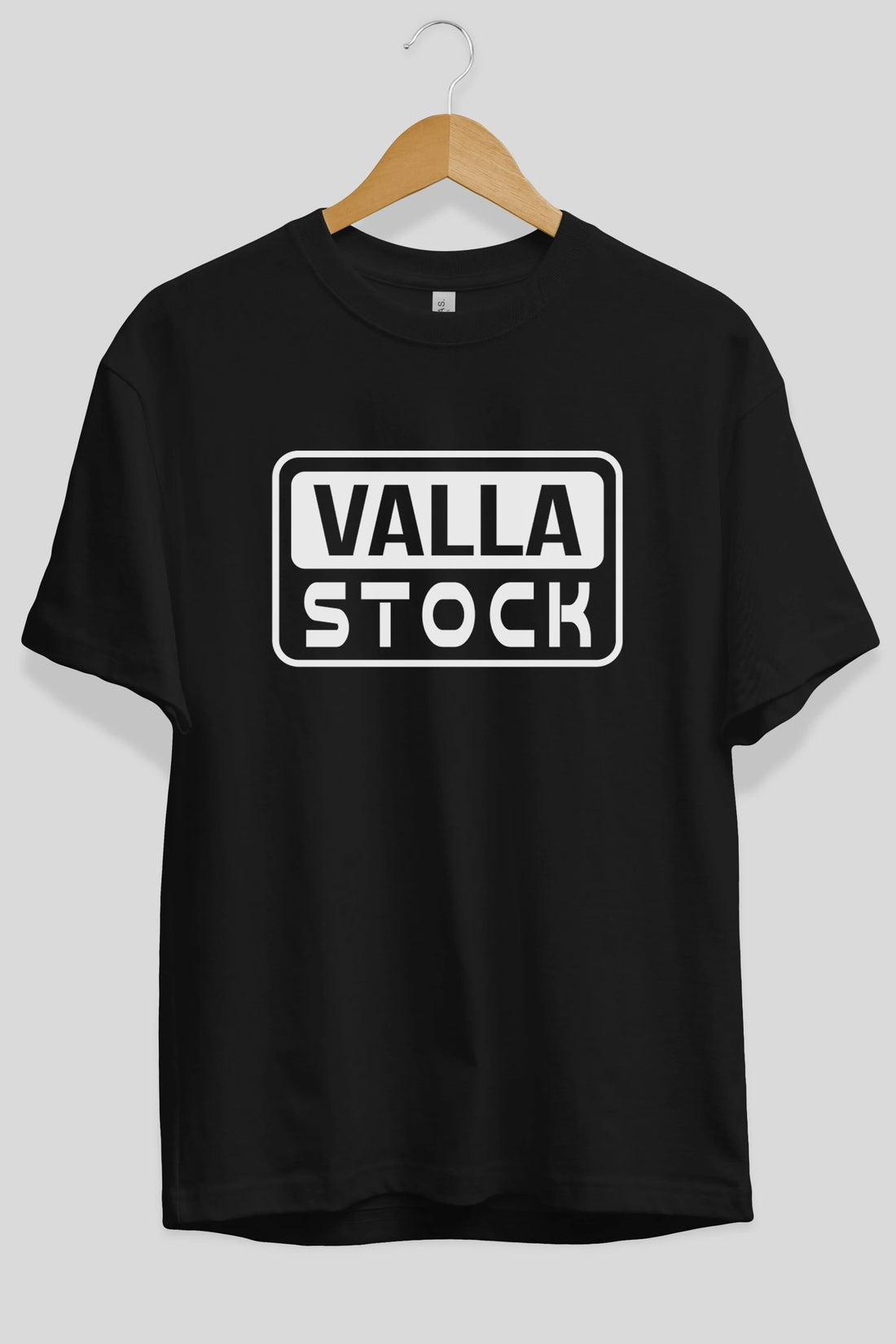 Valla Stock Ön Baskılı Oversize t-shirt %100 pamuk Erkek Kadın Unisex