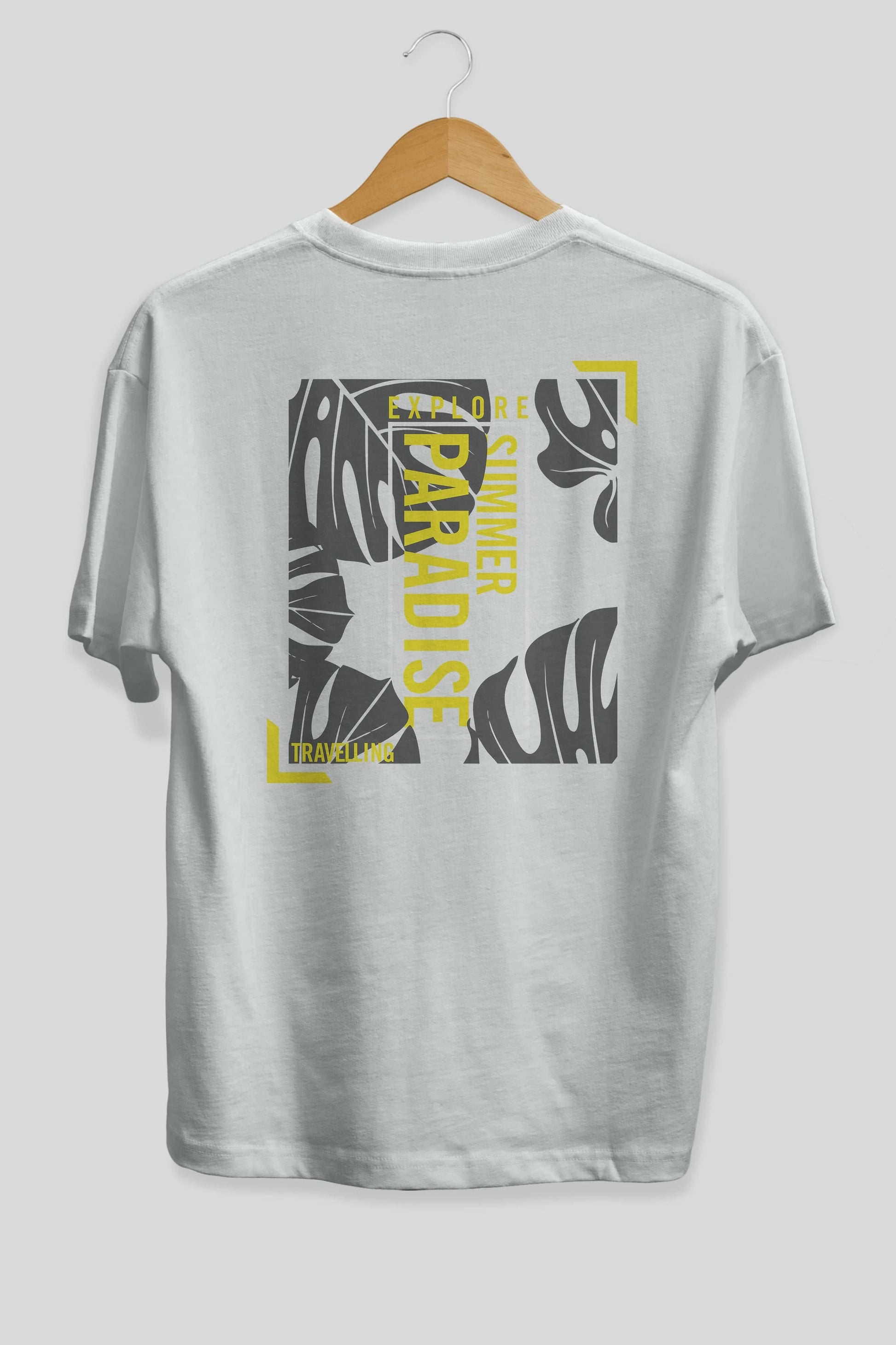 Explore Summer Arka Baskılı Oversize t-shirt Erkek Kadın Unisex