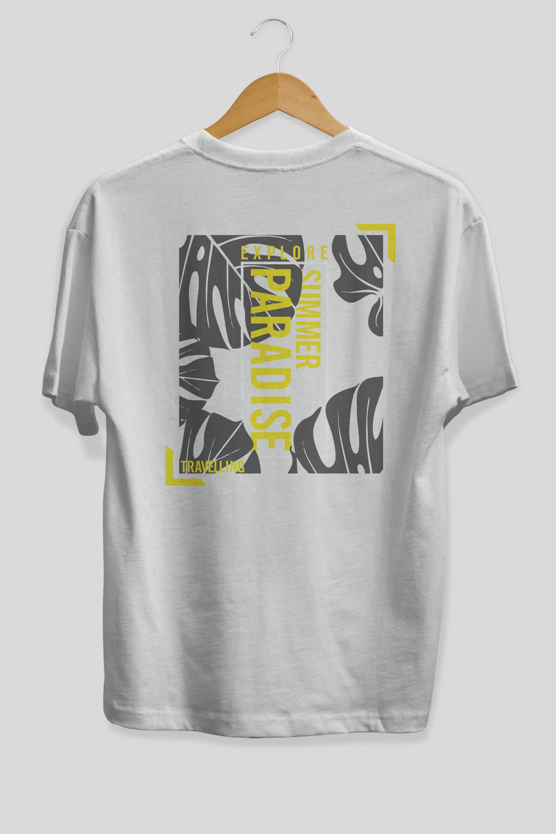 Explore Summer Arka Baskılı Oversize t-shirt Erkek Kadın Unisex
