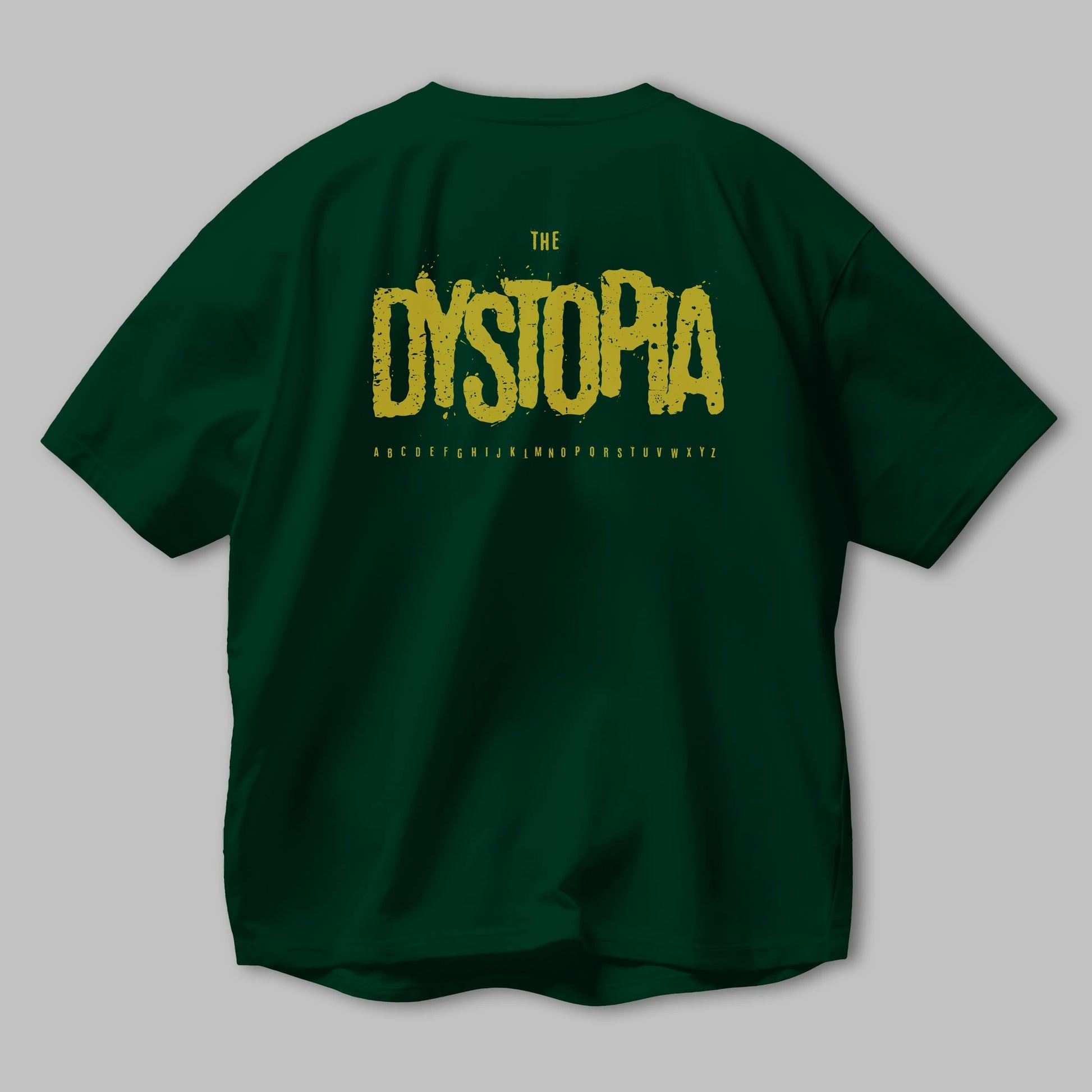 The Dystopia Arka Baskılı Oversize t-shirt Erkek Kadın Unisex