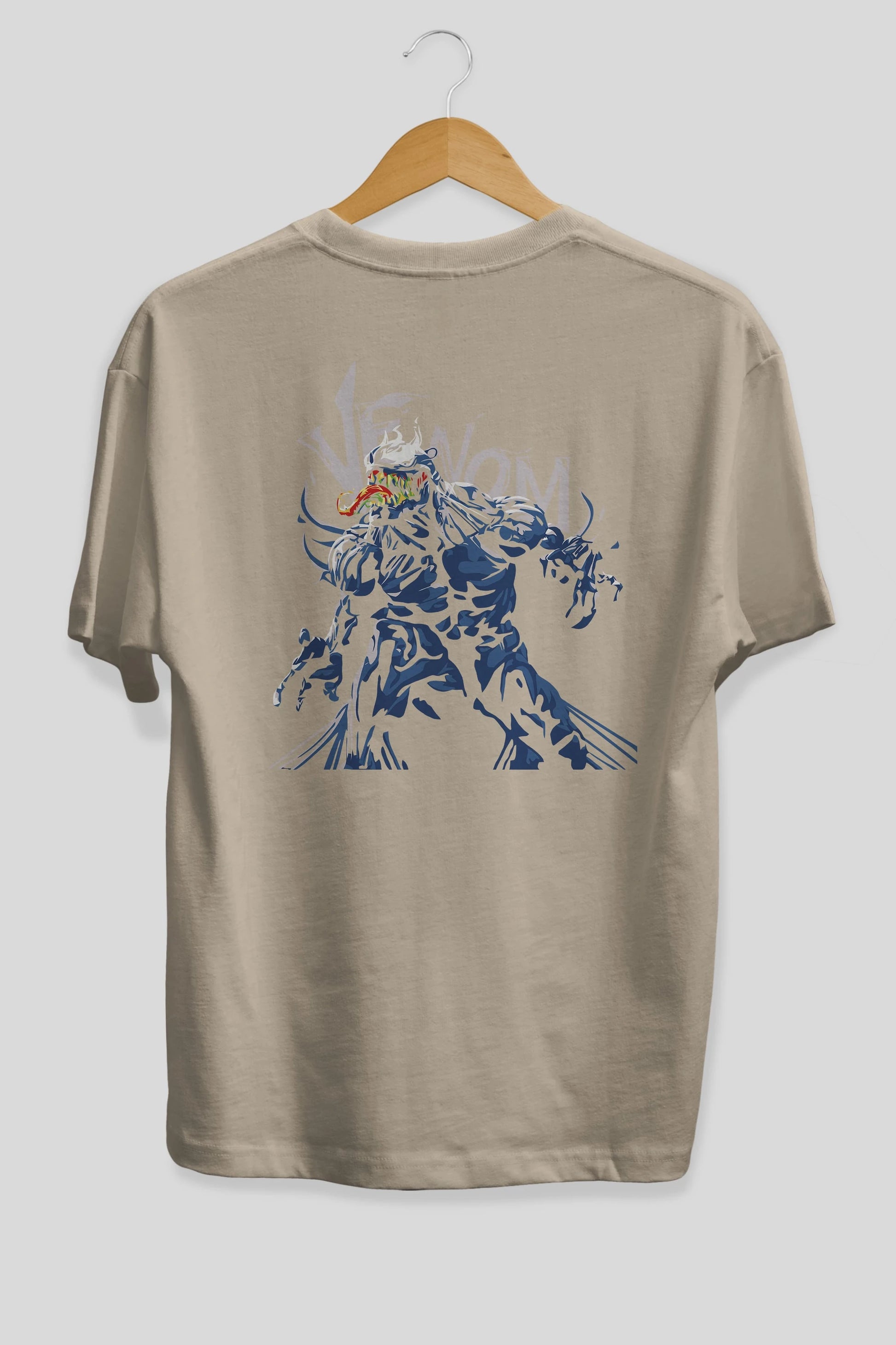 Venom (8) Arka Baskılı Oversize t-shirt Erkek Kadın Unisex %100 Pamuk Bisiklet Yaka tişort