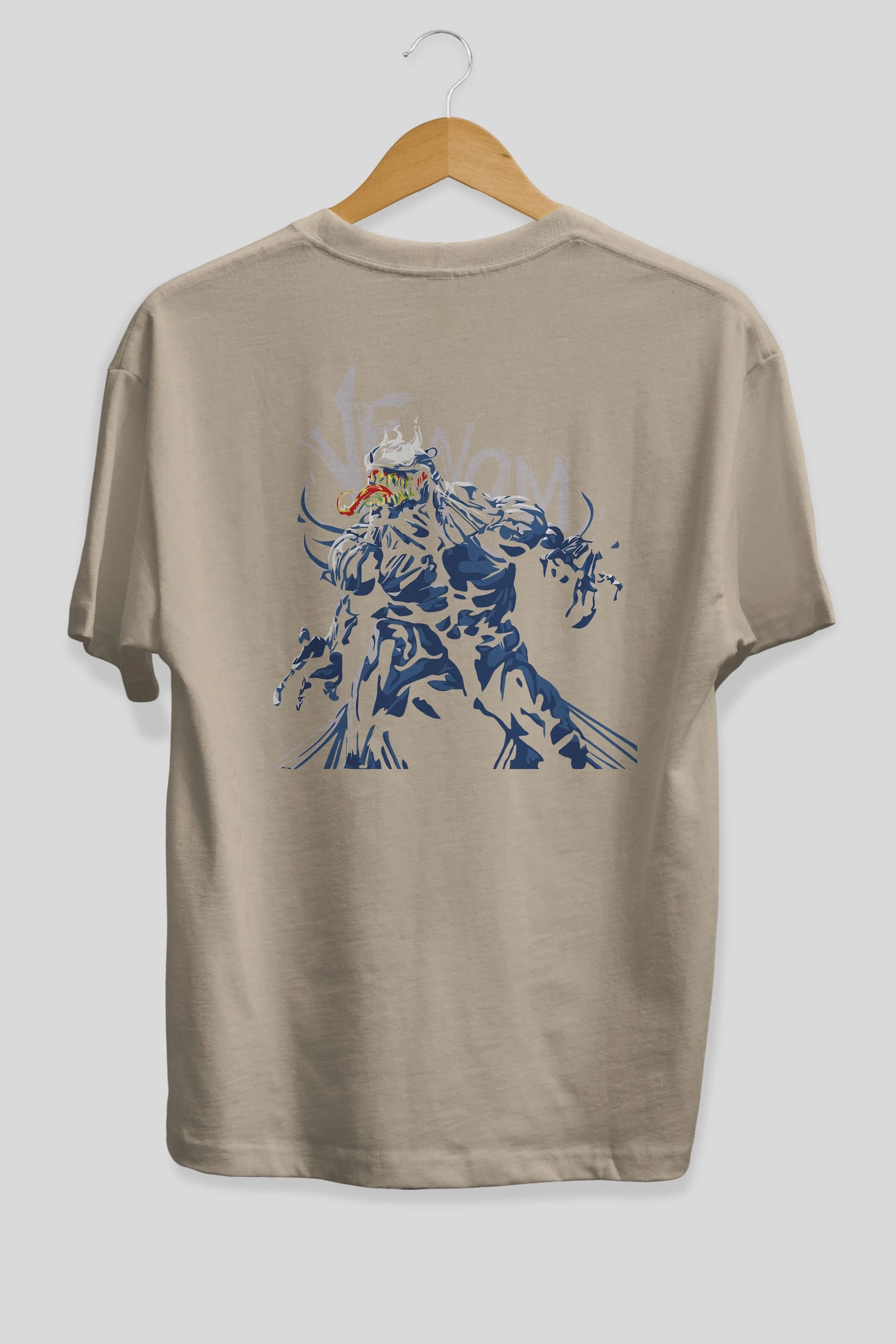 Venom (8) Arka Baskılı Oversize t-shirt Erkek Kadın Unisex %100 Pamuk Bisiklet Yaka tişort