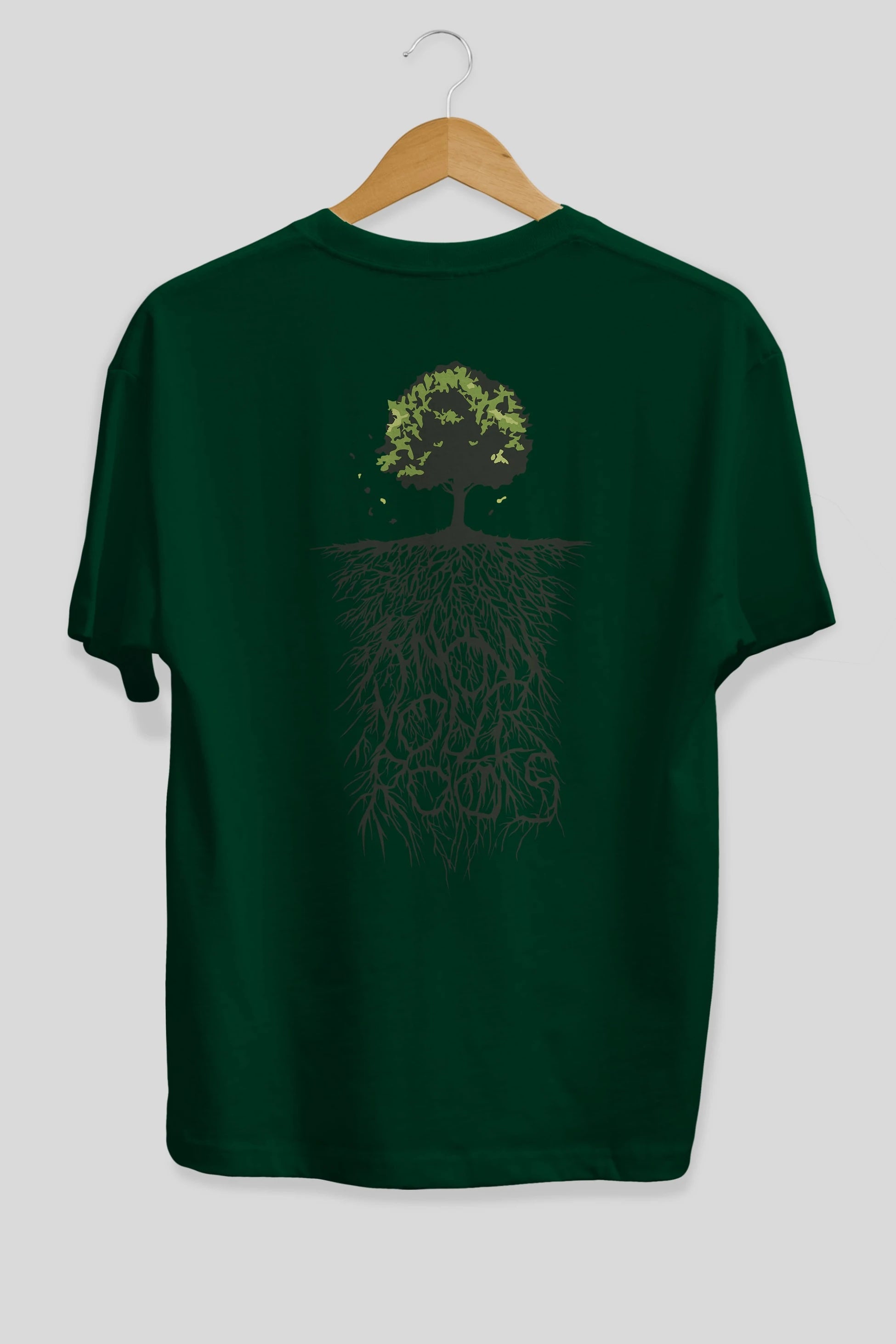 Know Your Roots Arka Baskılı Oversize t-shirt %100 pamuk Erkek Kadın Unisex