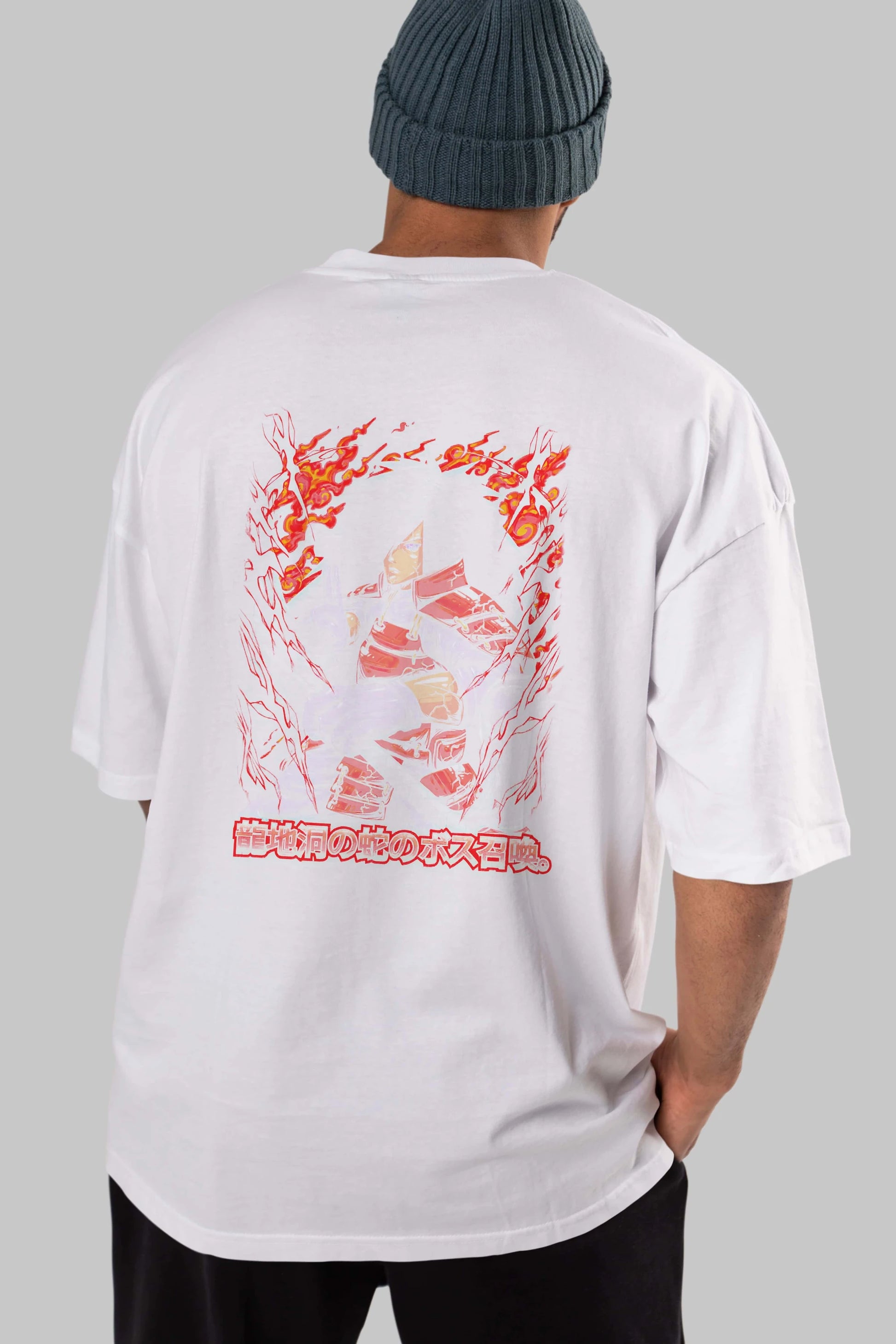 NARUTO (12) Anime Arka Baskılı Oversize t-shirt Erkek Kadın Unisex