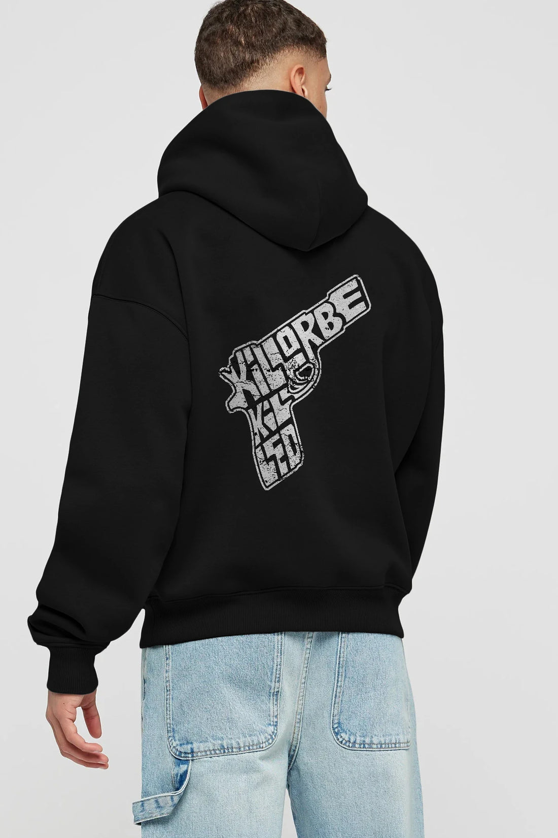 Kill Or Be Killed Arka Baskılı Hoodie Oversize Kapüşonlu Sweatshirt Erkek Kadın Unisex