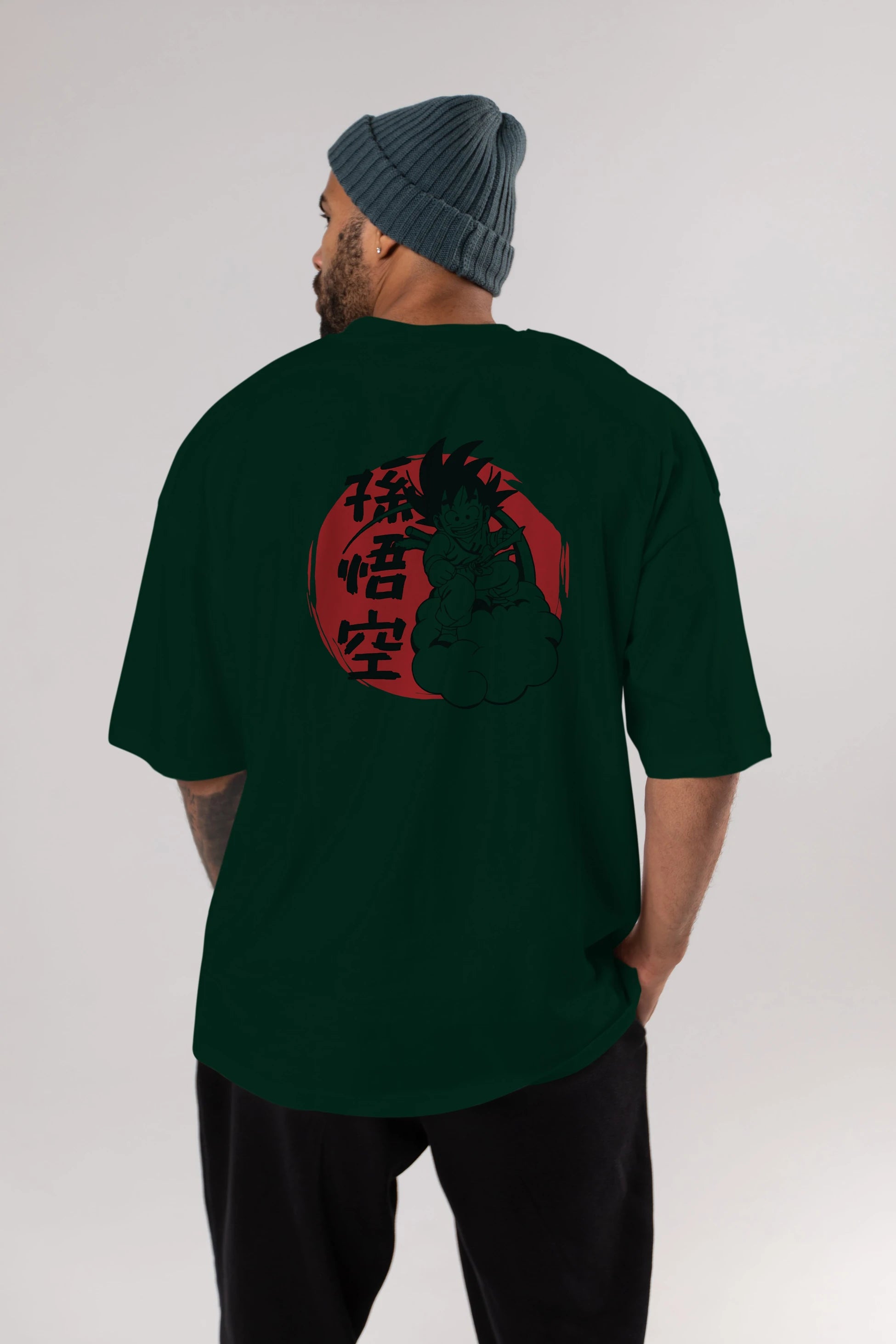 DRAGON BALL Anime Arka Baskılı Oversize t-shirt Erkek Kadın Unisex