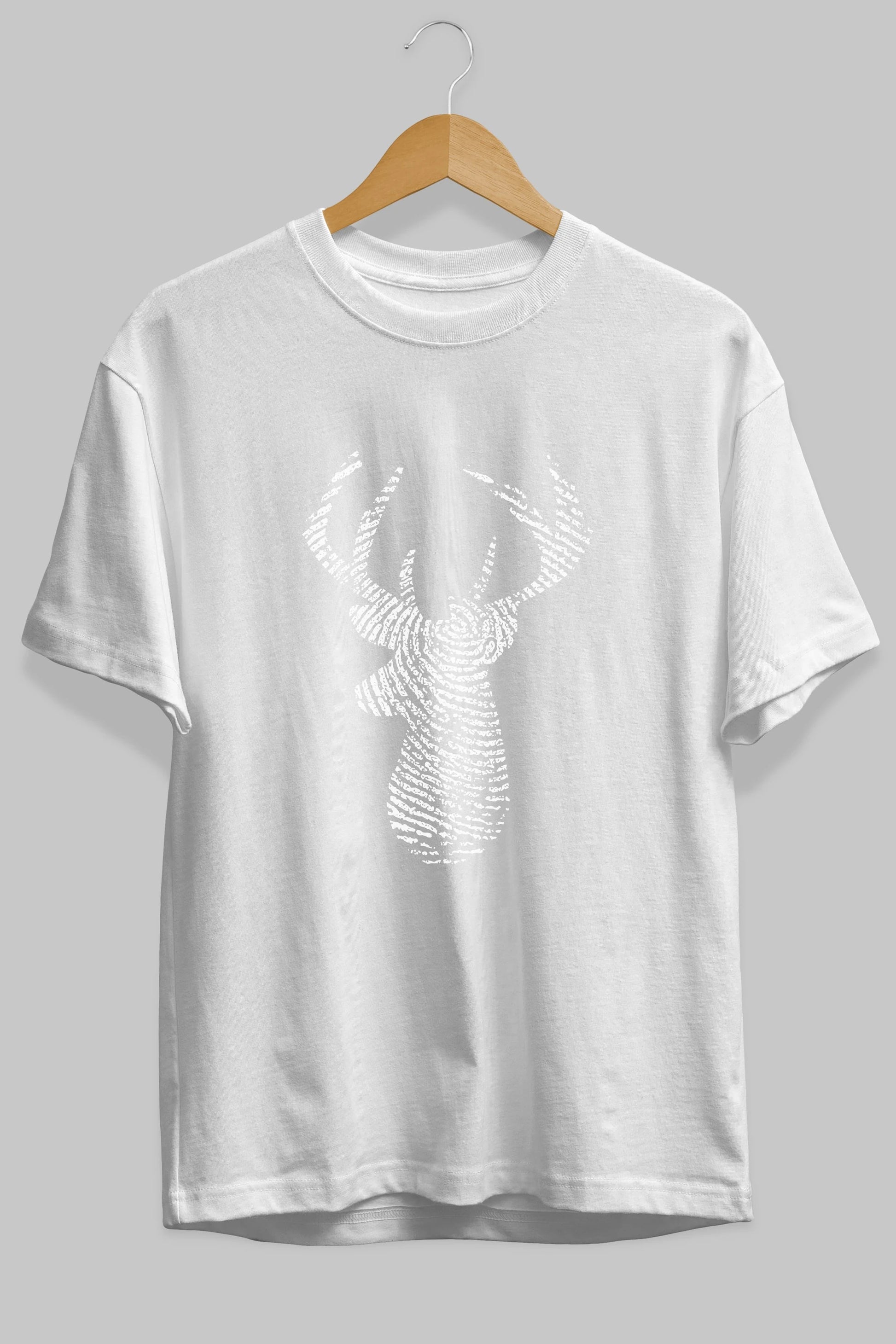 Deer 3 Ön Baskılı Oversize t-shirt %100 pamuk Erkek Kadın Unisex