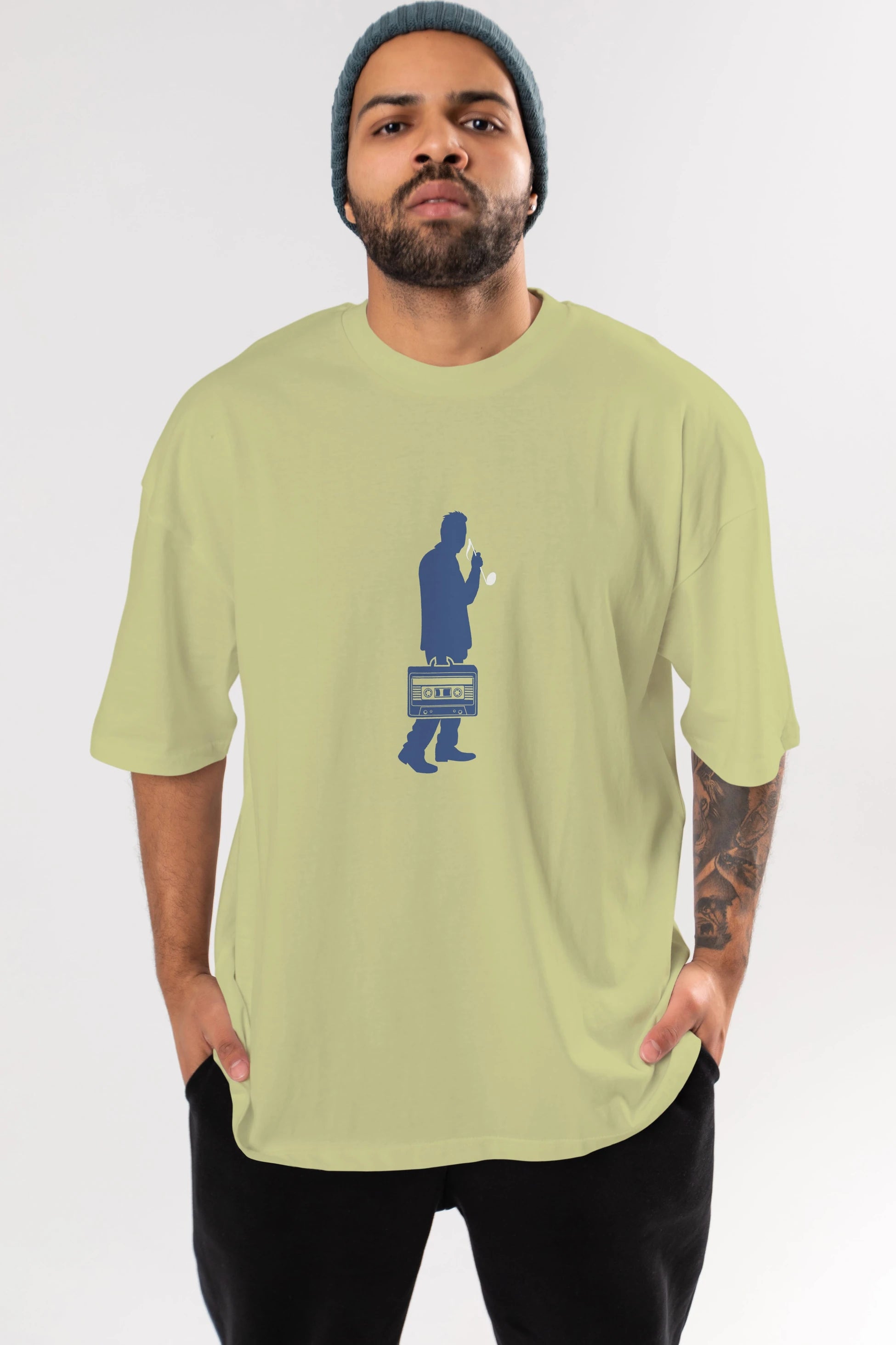 Sound Collector Ön Baskılı Oversize t-shirt %100 pamuk Erkek Kadın Unisex
