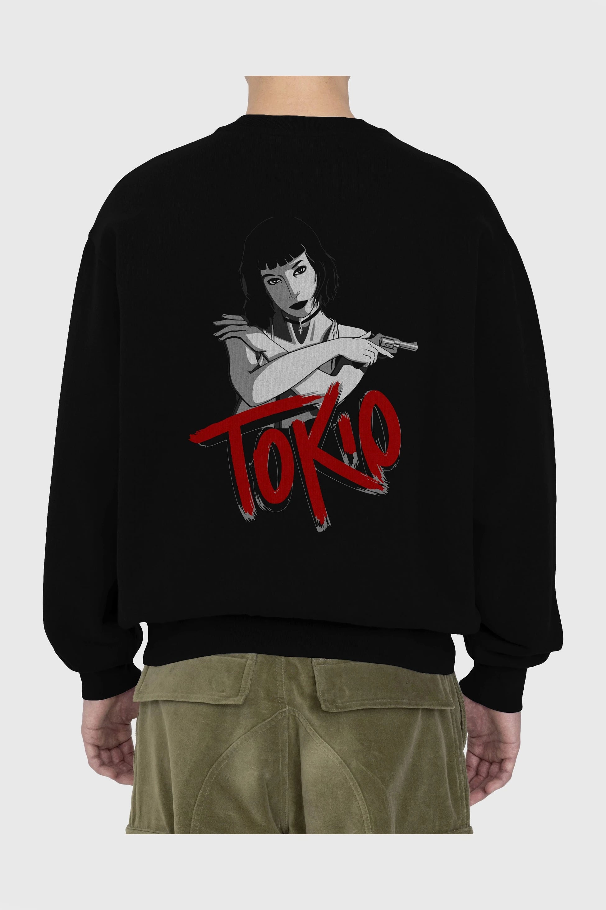 La Casa De Papel (10) Arka Baskılı Oversize Sweatshirt Erkek Kadın Unisex