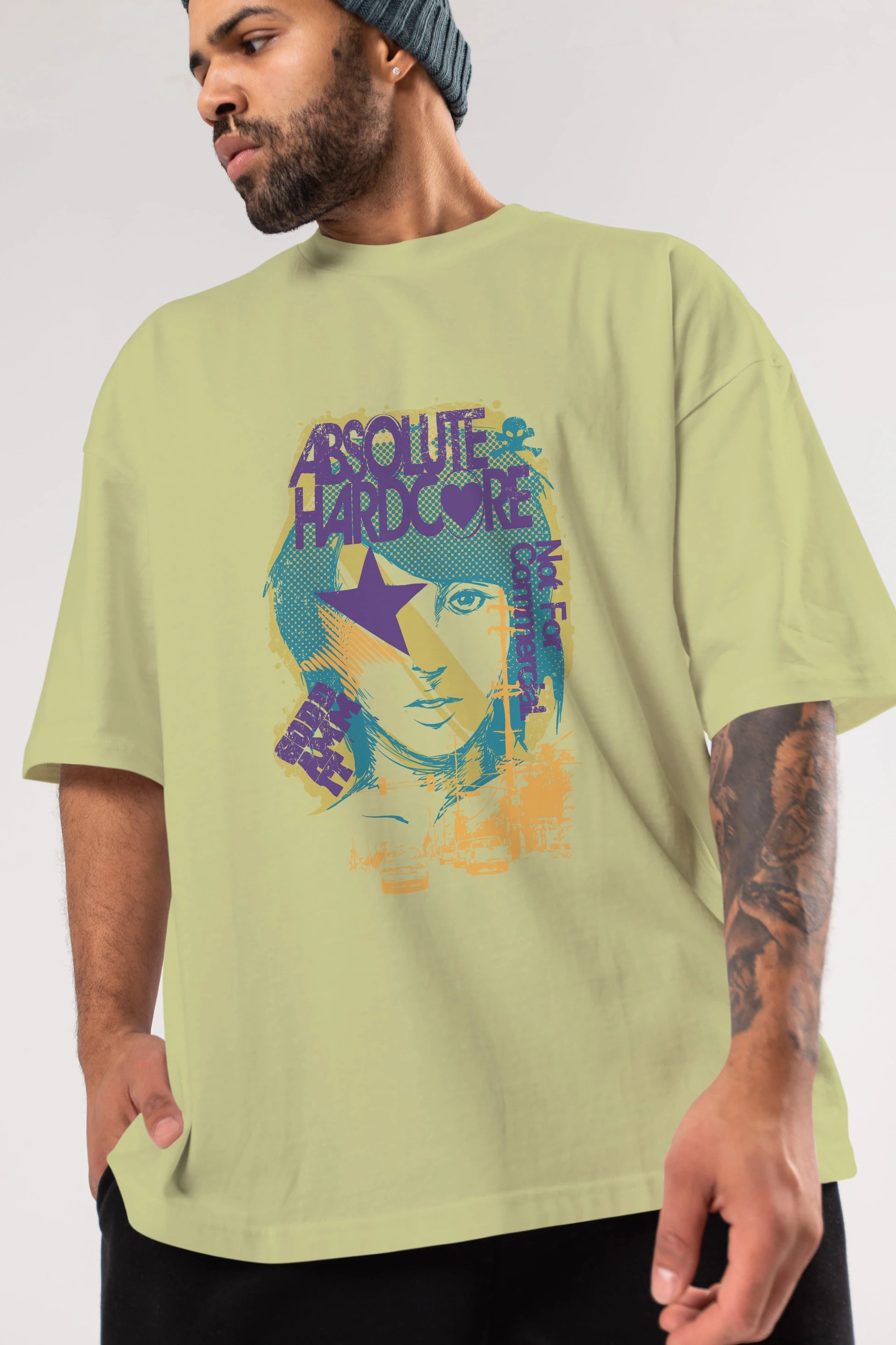 Absolute Hardcore Ön Baskılı Oversize t-shirt Erkek Kadın Unisex
