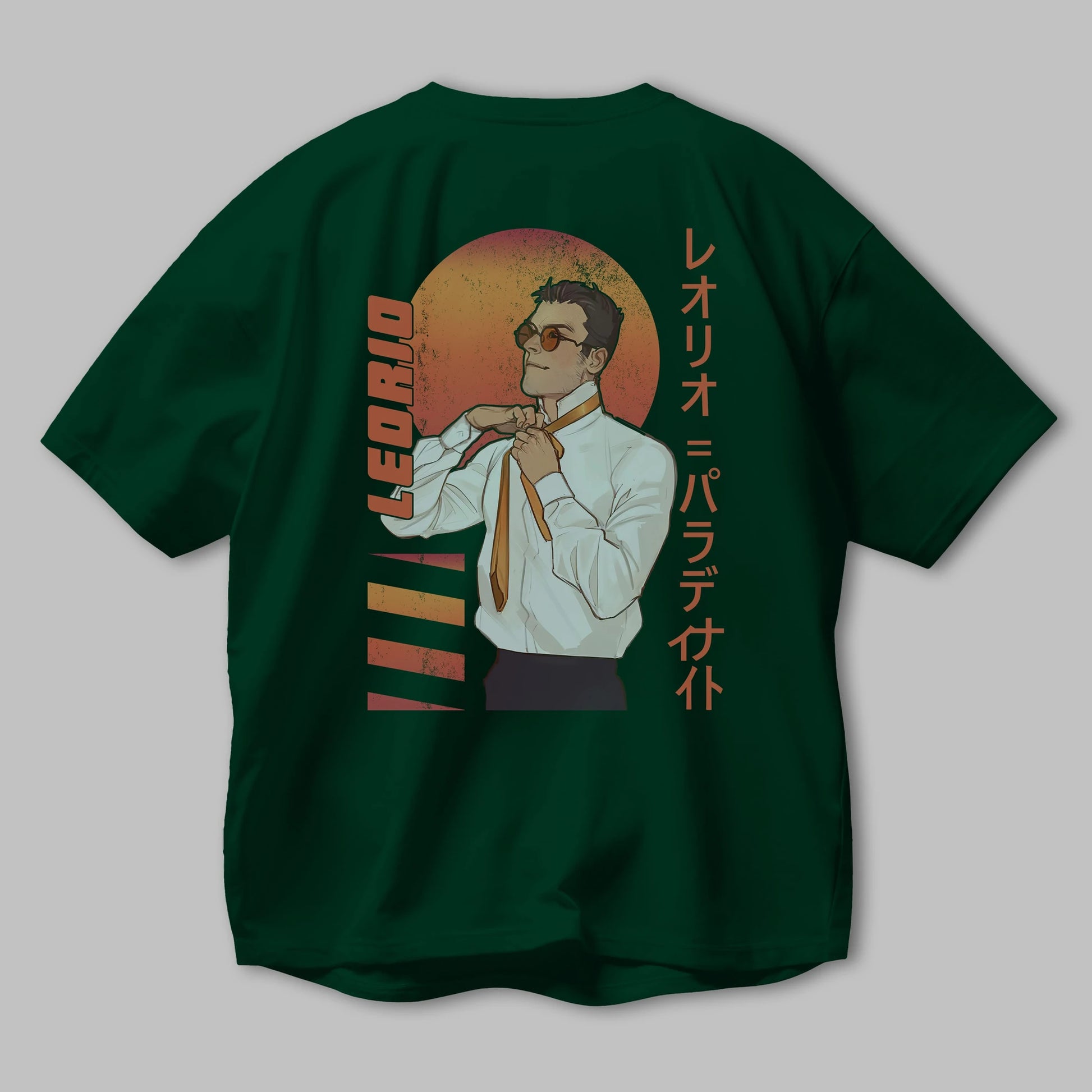 Leorio Paladiknight 5 (2) Anime Arka Baskılı Oversize t-shirt Erkek Kadın Unisex