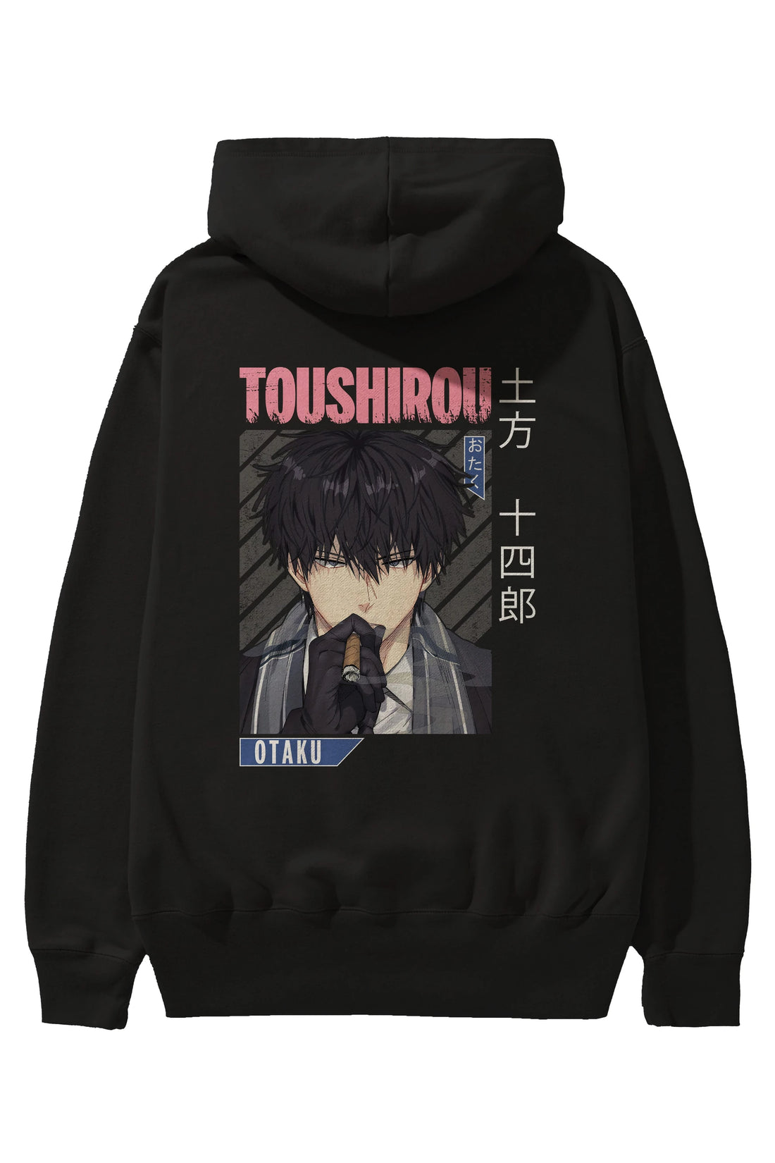 Toushirou Hijikata 2 Anime Arka Baskılı Hoodie Oversize Kapüşonlu Sweatshirt Erkek Kadın Unisex