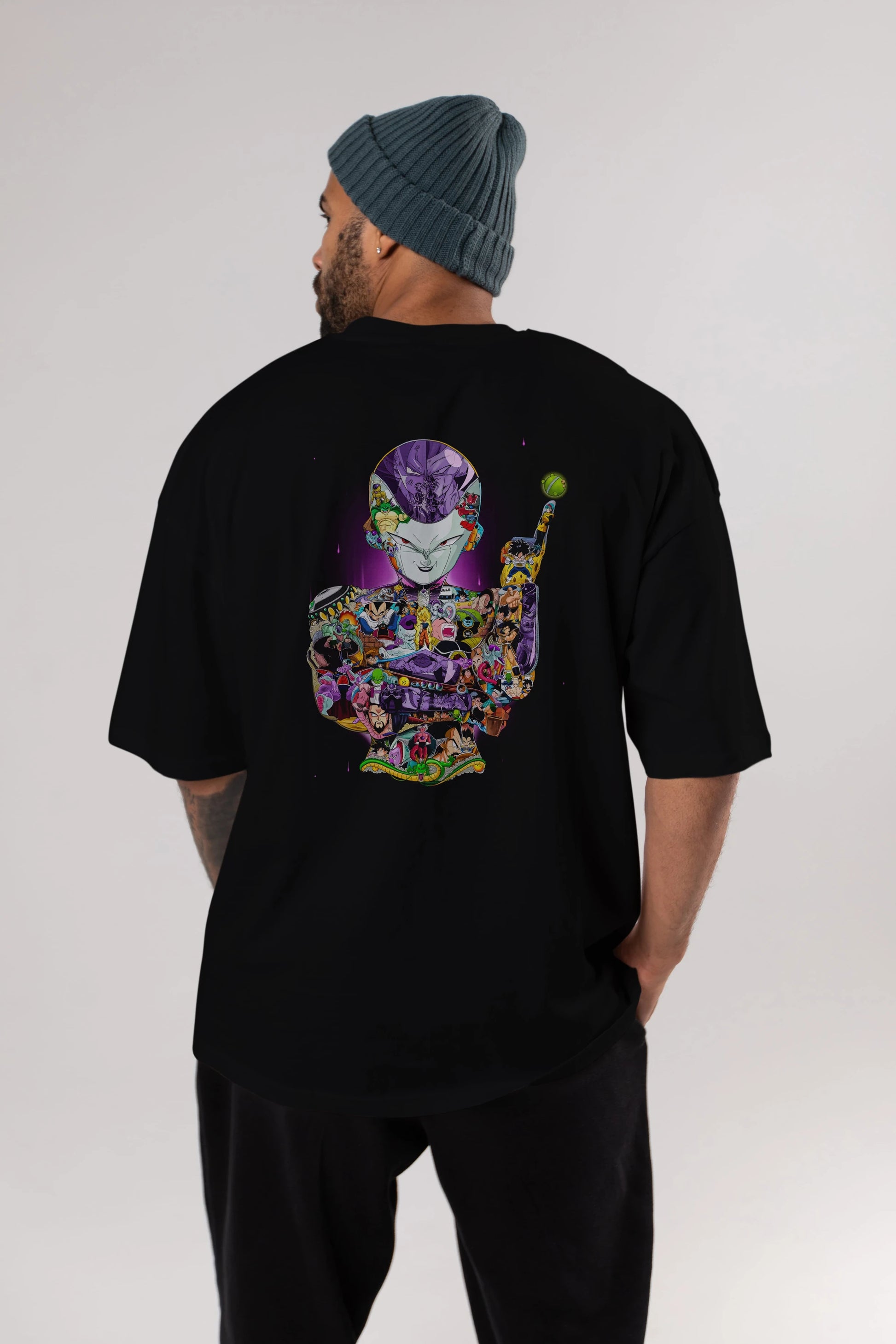 DRAGON BALL ART (4) Anime Arka Baskılı Oversize t-shirt Erkek Kadın Unisex
