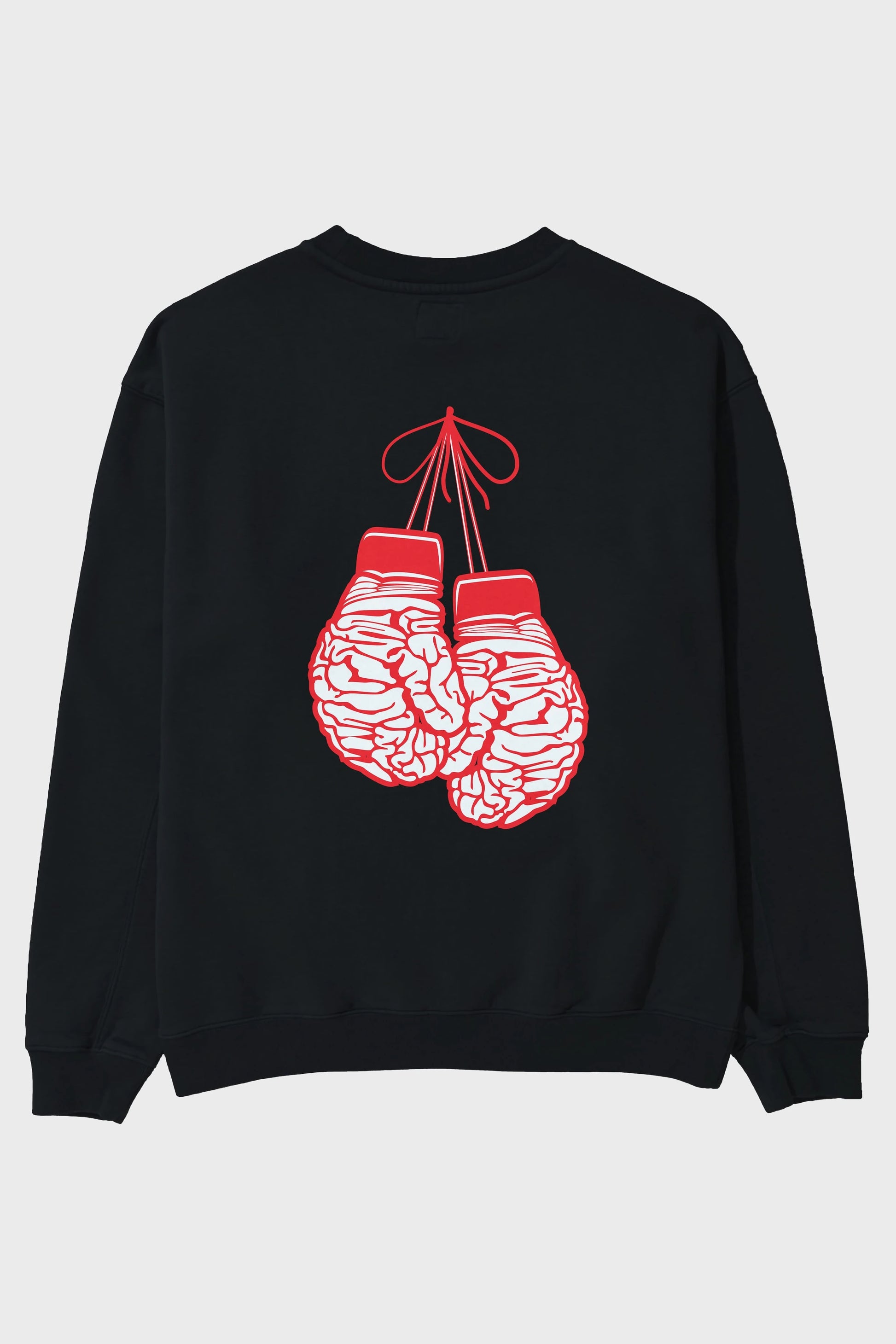 Brain Gloves Arka Baskılı Oversize Sweatshirt Erkek Kadın Unisex