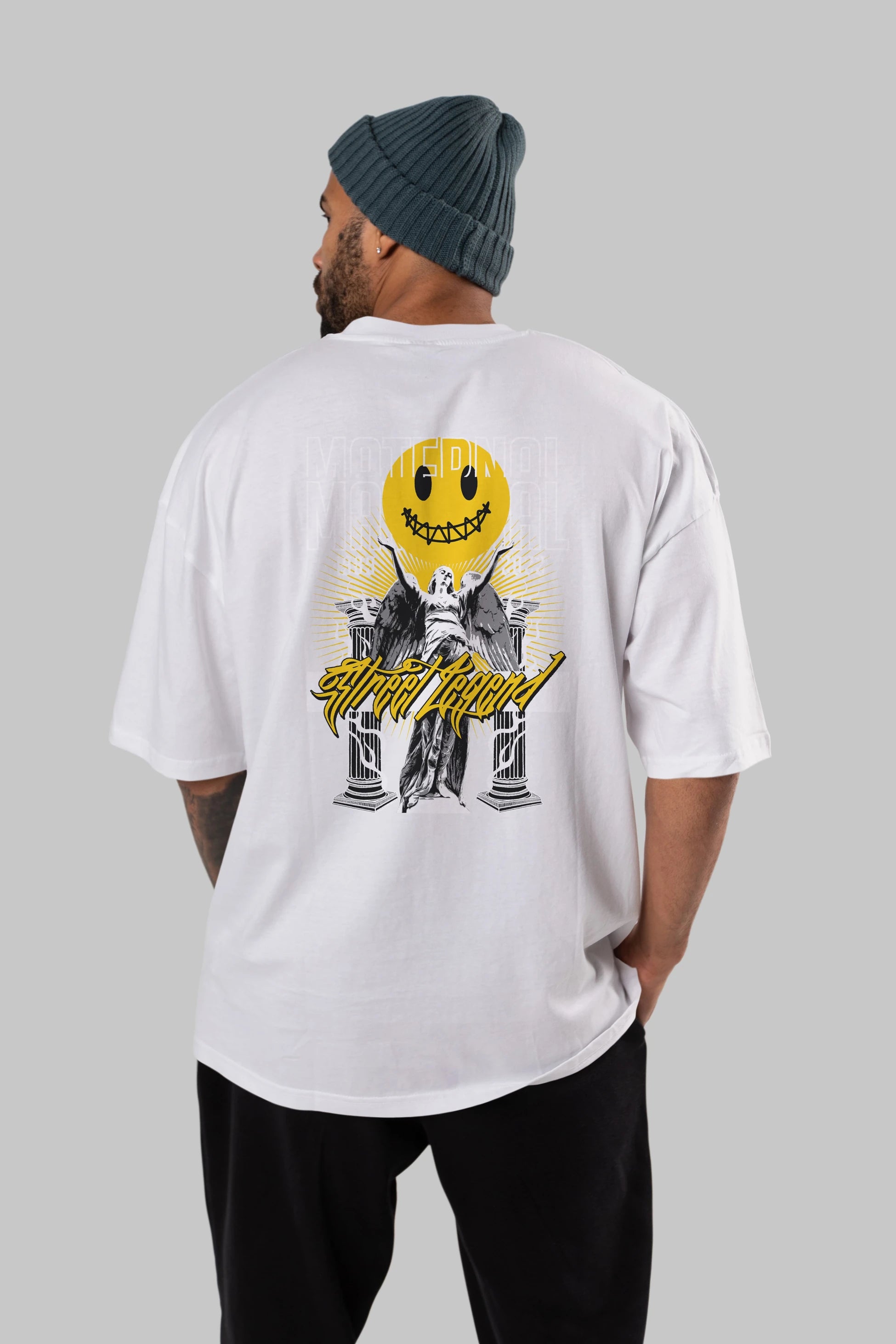 Maternal Street Legend Arka Baskılı Oversize t-shirt Erkek Kadın Unisex