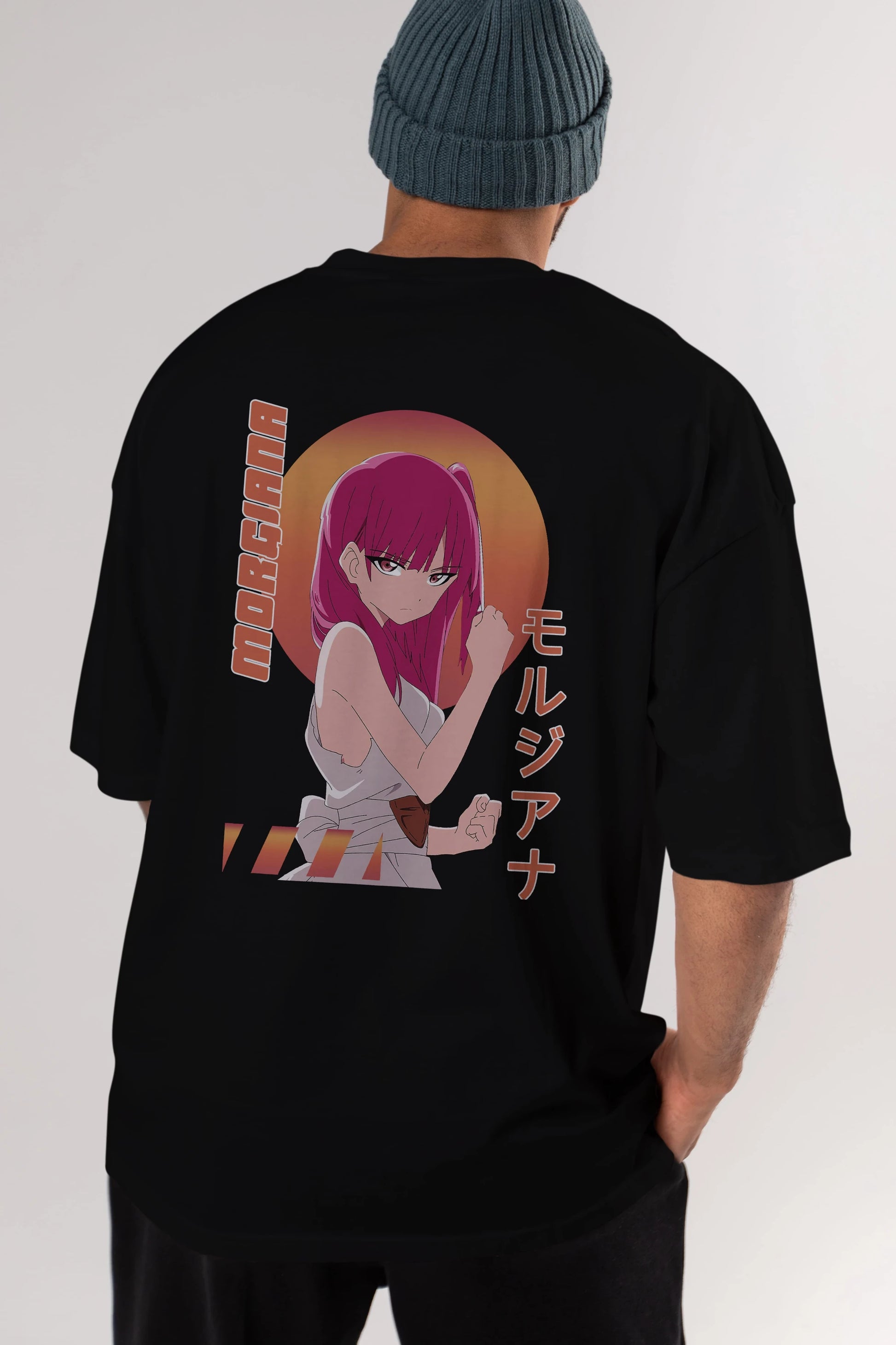 Morgiana 5 Anime Arka Baskılı Oversize t-shirt Erkek Kadın Unisex