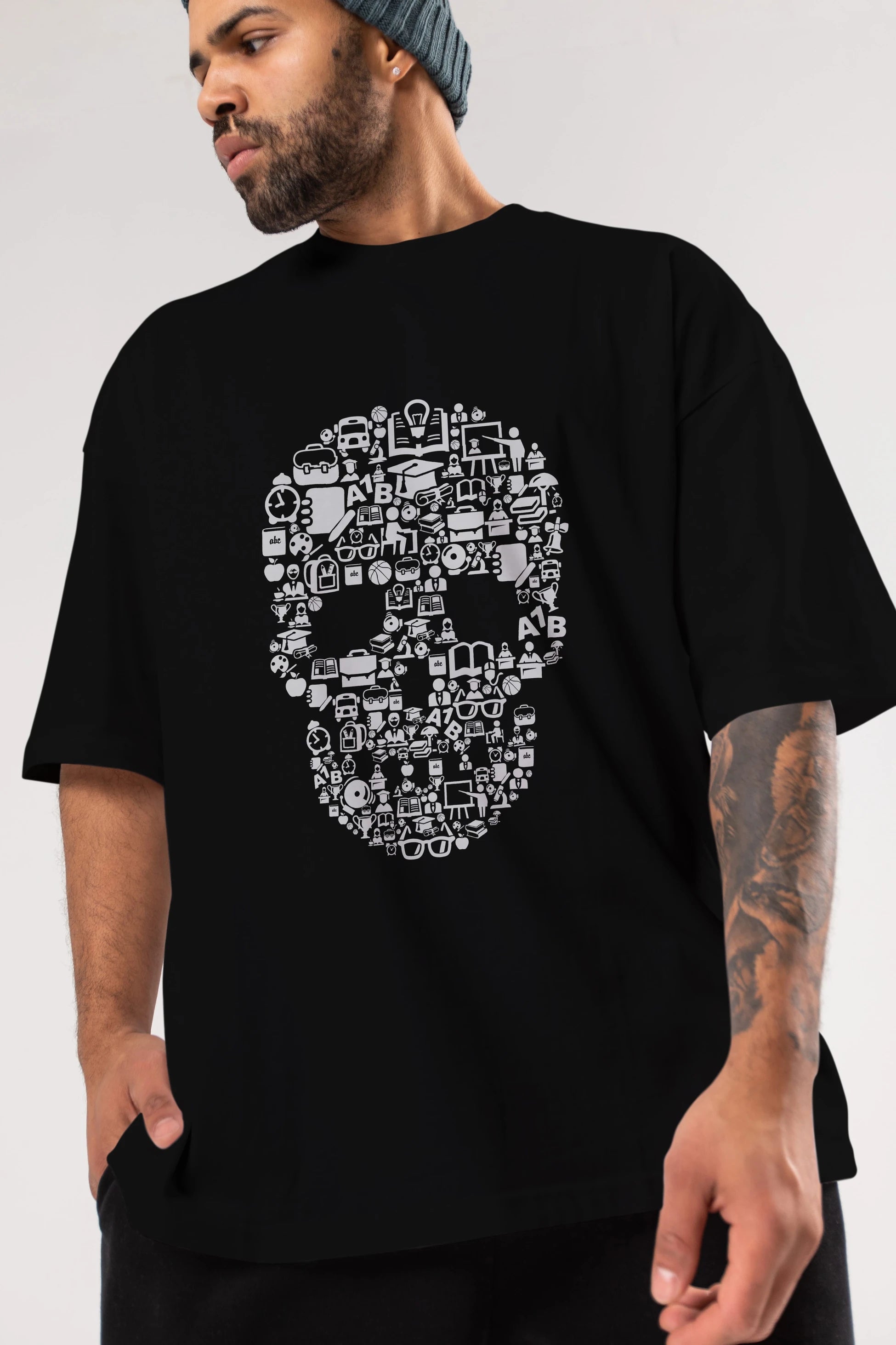 Dead  School Ön Baskılı Oversize t-shirt %100 pamuk Erkek Kadın Unisex