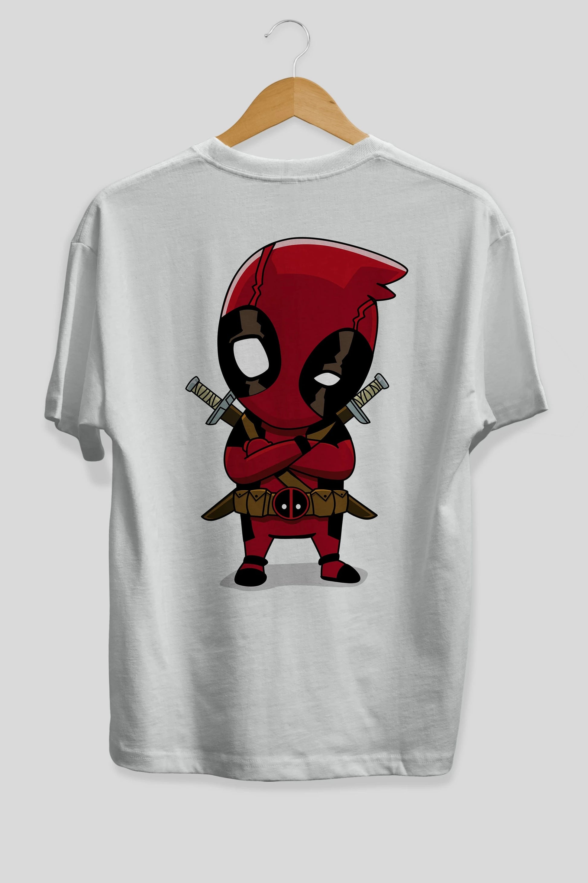 Deadpool (19) Arka Baskılı Oversize t-shirt Erkek Kadın Unisex %100 Pamuk Bisiklet Yaka tişort