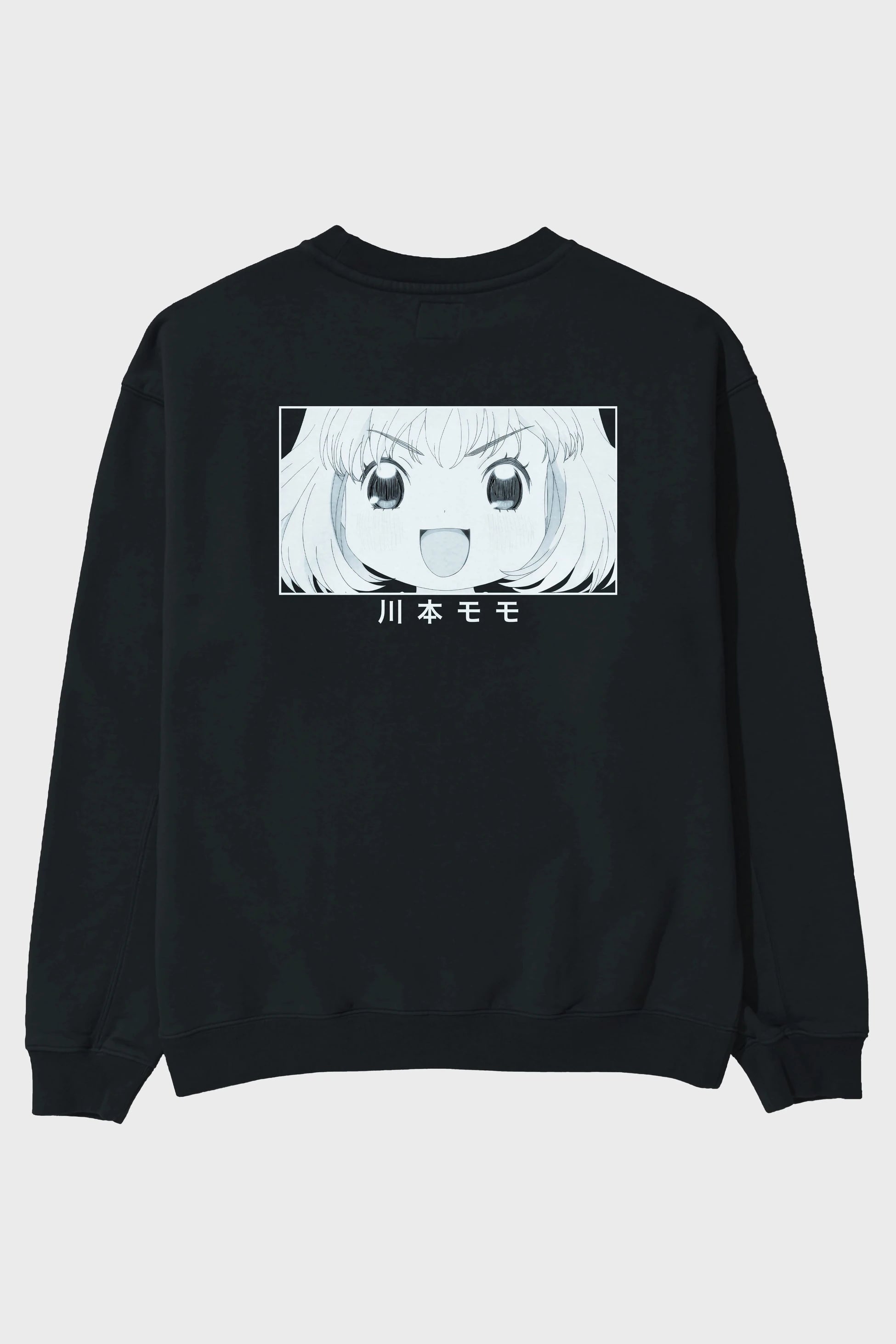 Momo Kawamoto 1 Anime Arka Baskılı Oversize Sweatshirt Erkek Kadın Unisex