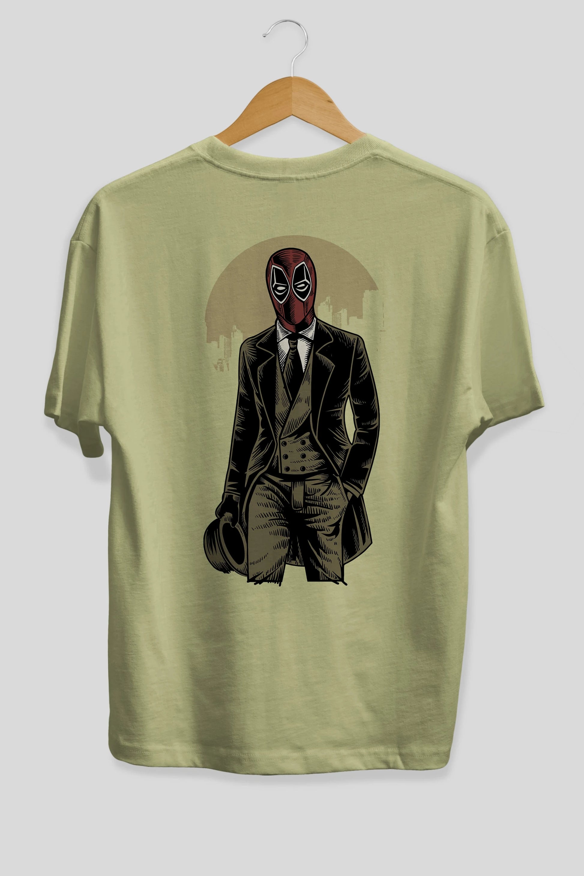 Classic Mercenary Arka Baskılı Oversize t-shirt Erkek Kadın Unisex %100 Pamuk