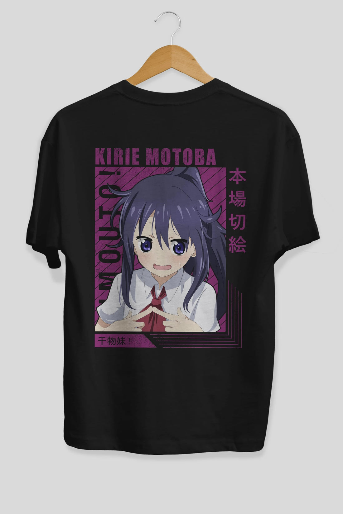 Kirie Motoba 4 Anime Arka Baskılı Oversize t-shirt Erkek Kadın Unisex