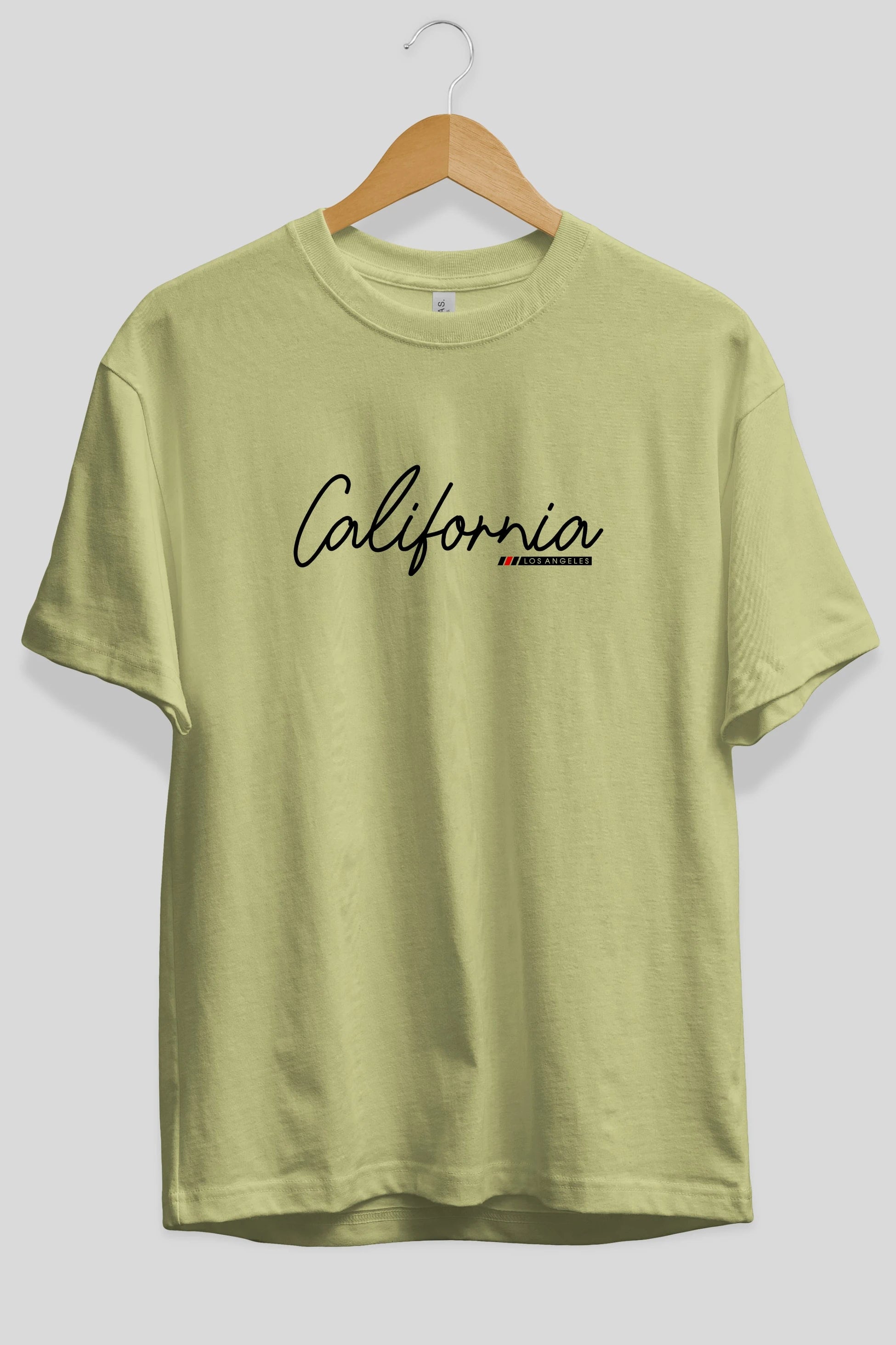 California Ön Baskılı Oversize t-shirt Erkek Kadın Unisex