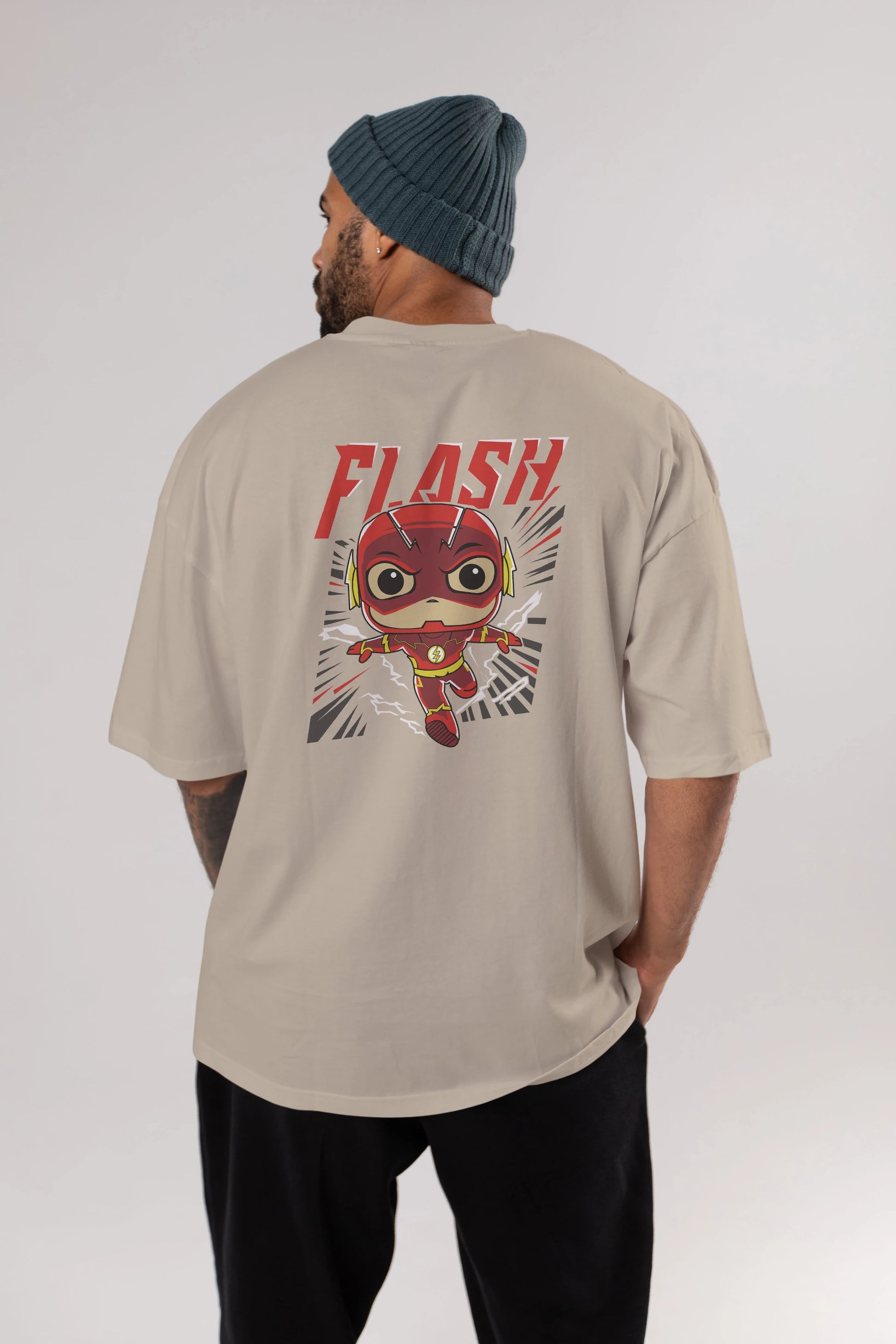 Flash Avengers (4) Arka Baskılı Oversize t-shirt Erkek Kadın Unisex %100 Pamuk Bisiklet Yaka tişort