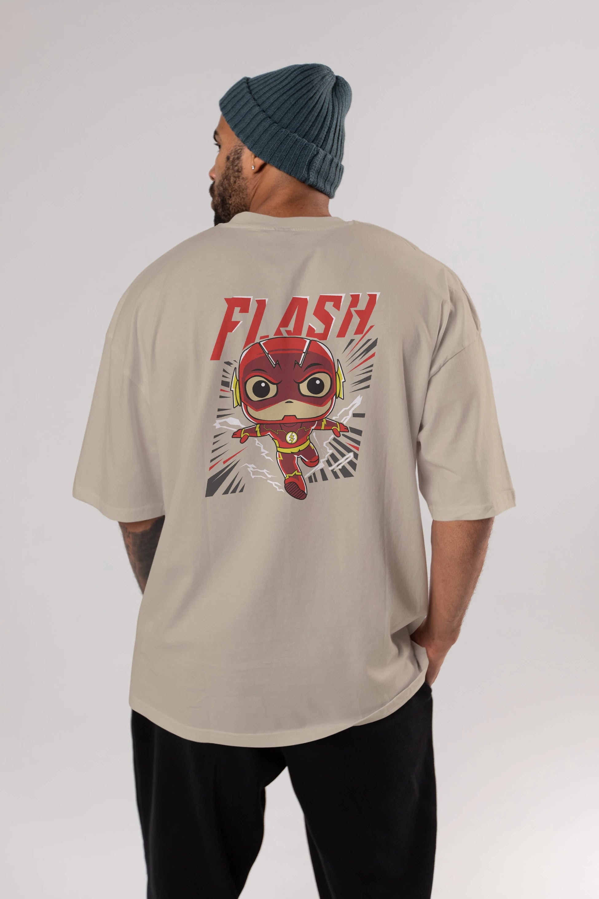 Flash Avengers (4) Arka Baskılı Oversize t-shirt Erkek Kadın Unisex %100 Pamuk Bisiklet Yaka tişort