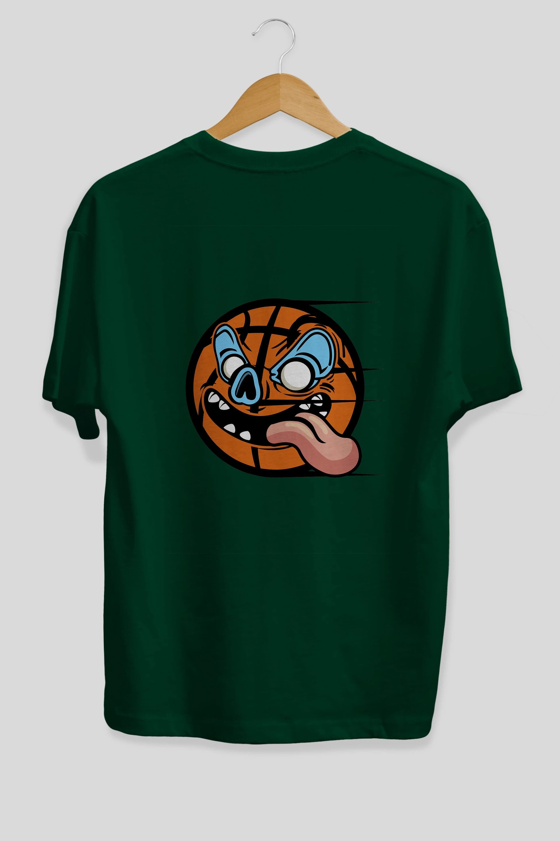 Basketball Arka Baskılı Oversize t-shirt Erkek Kadın Unisex %100 Pamuk tişort