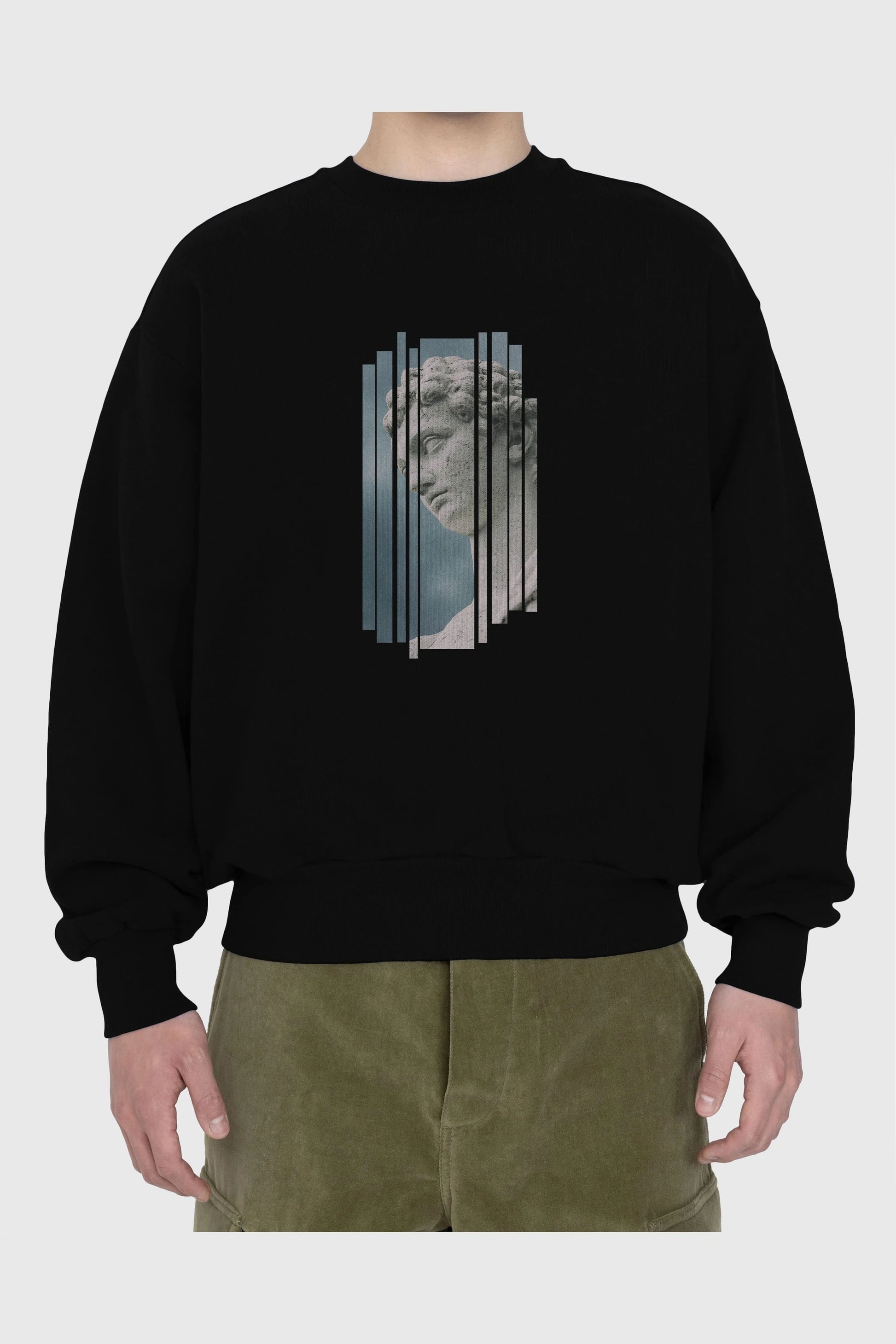 Aesthetic Sculpture Art Ön Baskılı Oversize Sweatshirt Erkek Kadın Unisex