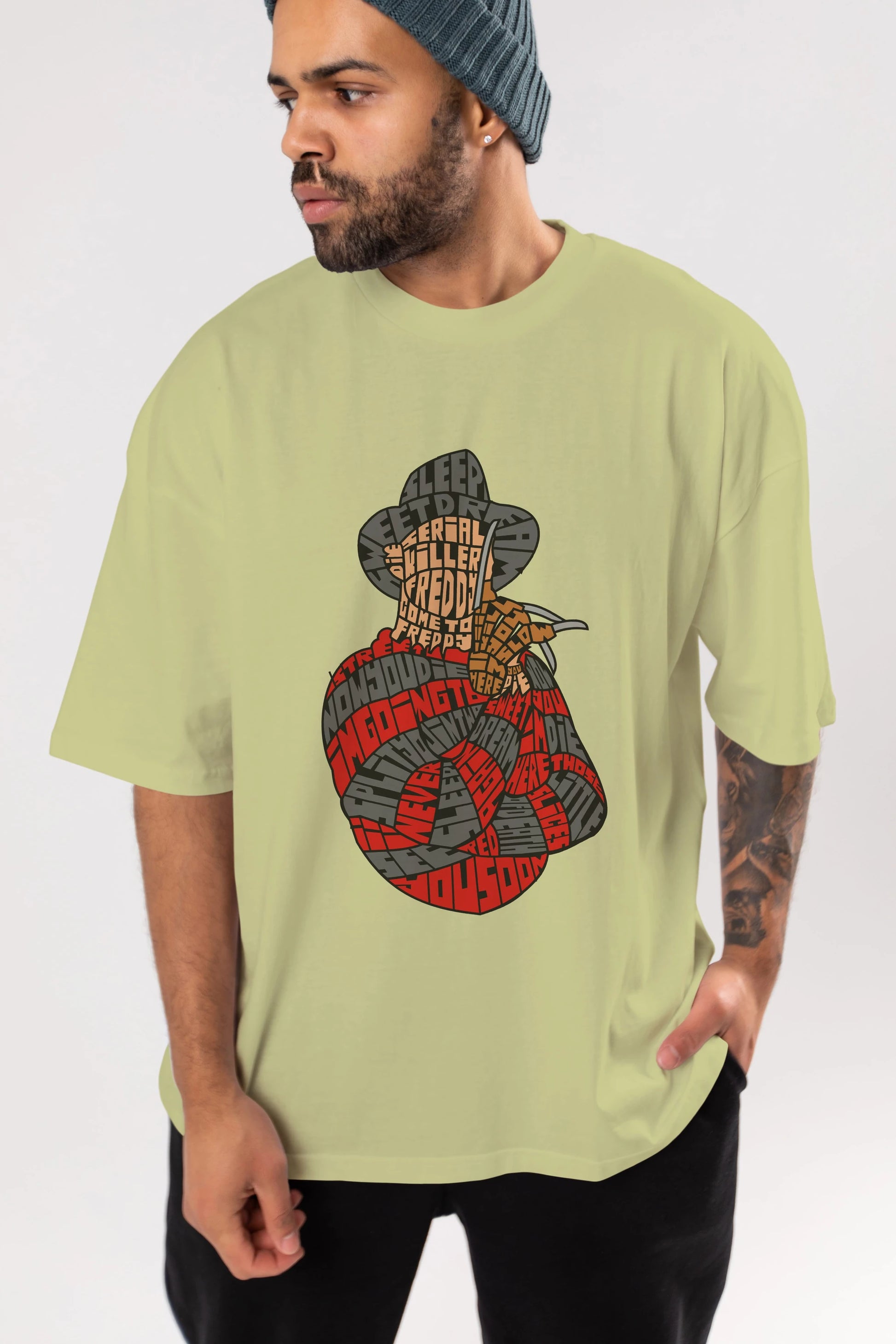 Sweet Dream Ön Baskılı Oversize t-shirt %100 pamuk Erkek Kadın Unisex