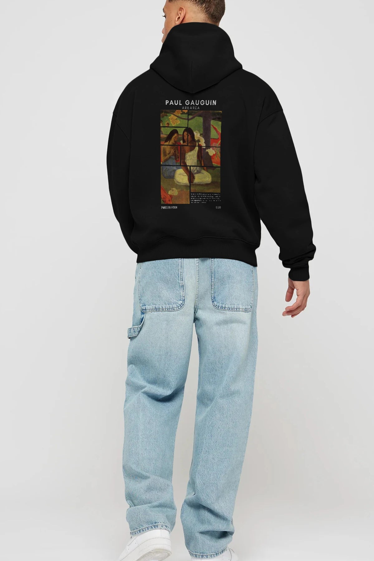 Paul Gauguin Arearea Arka Baskılı Hoodie Oversize Kapüşonlu Sweatshirt Erkek Kadın