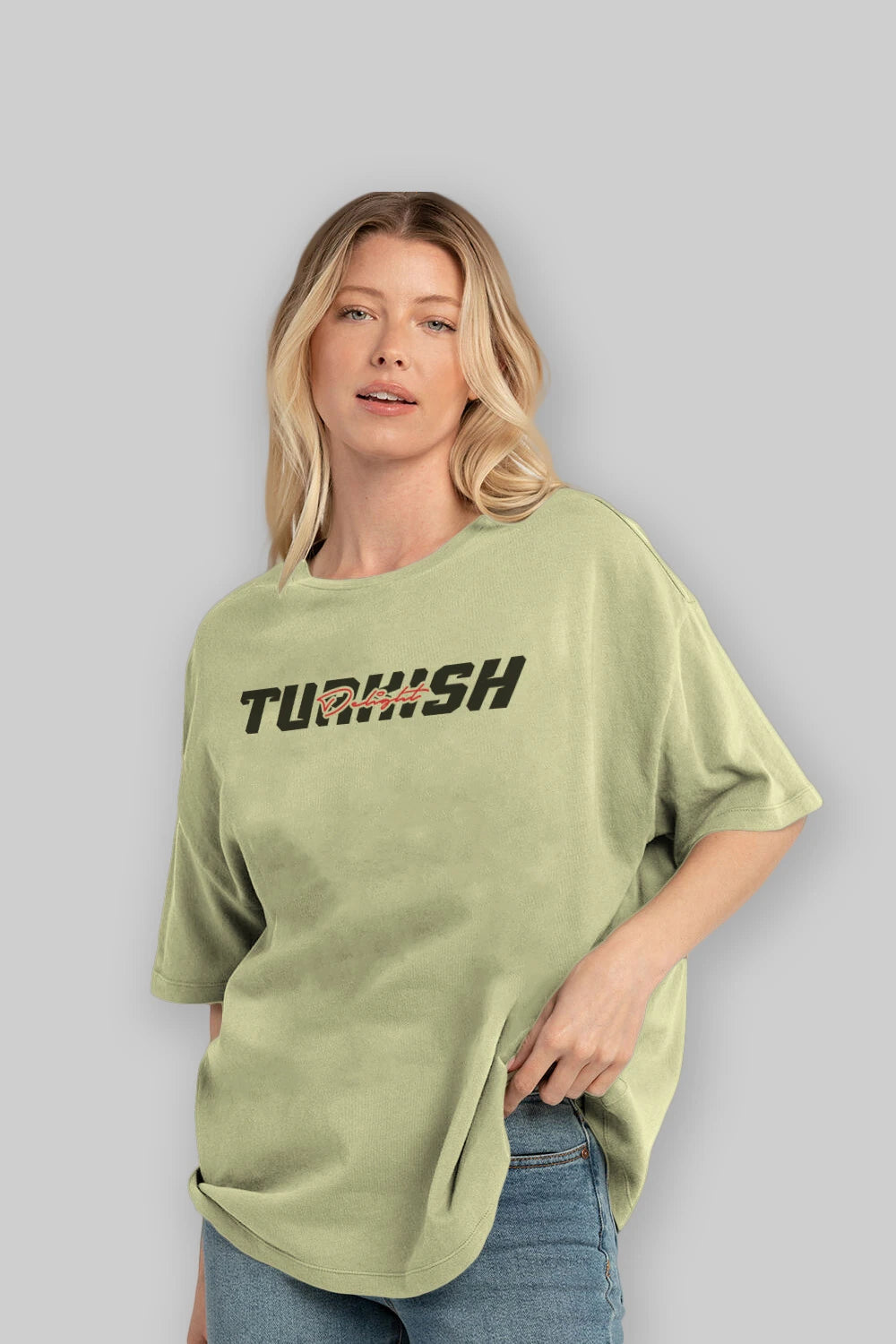 Turkish Delight Ön Baskılı Oversize t-shirt %100 pamuk Erkek Kadın Unisex