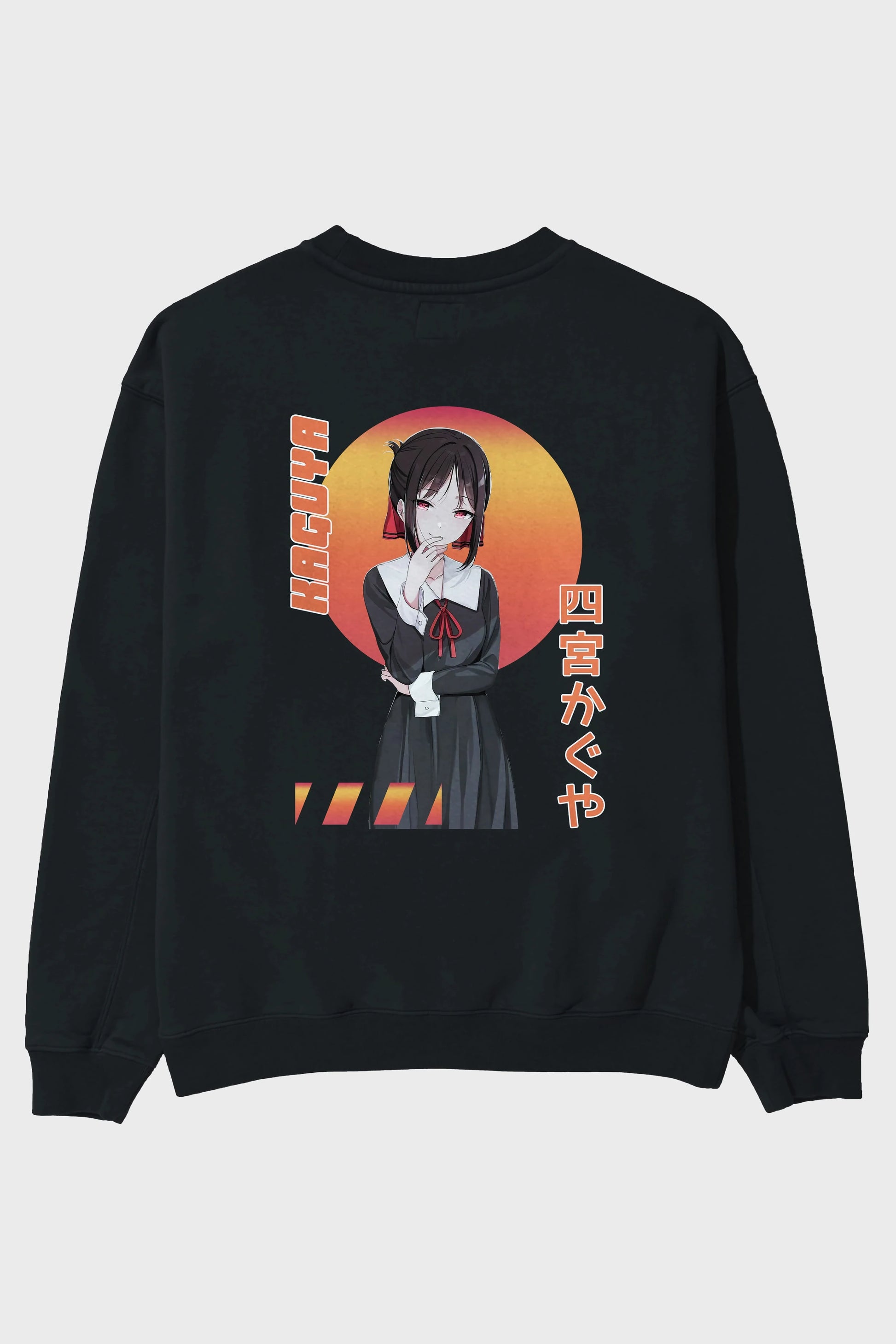 Kaguya Shinomiya 5 Anime Arka Baskılı Oversize Sweatshirt Erkek Kadın Unisex