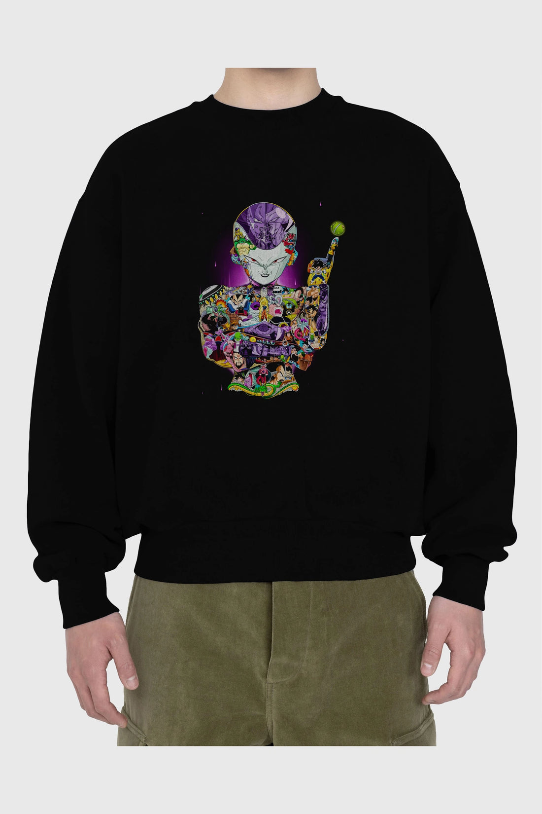 DRAGON BALL ART (4) Anime Ön Baskılı Oversize Sweatshirt Erkek Kadın Unisex