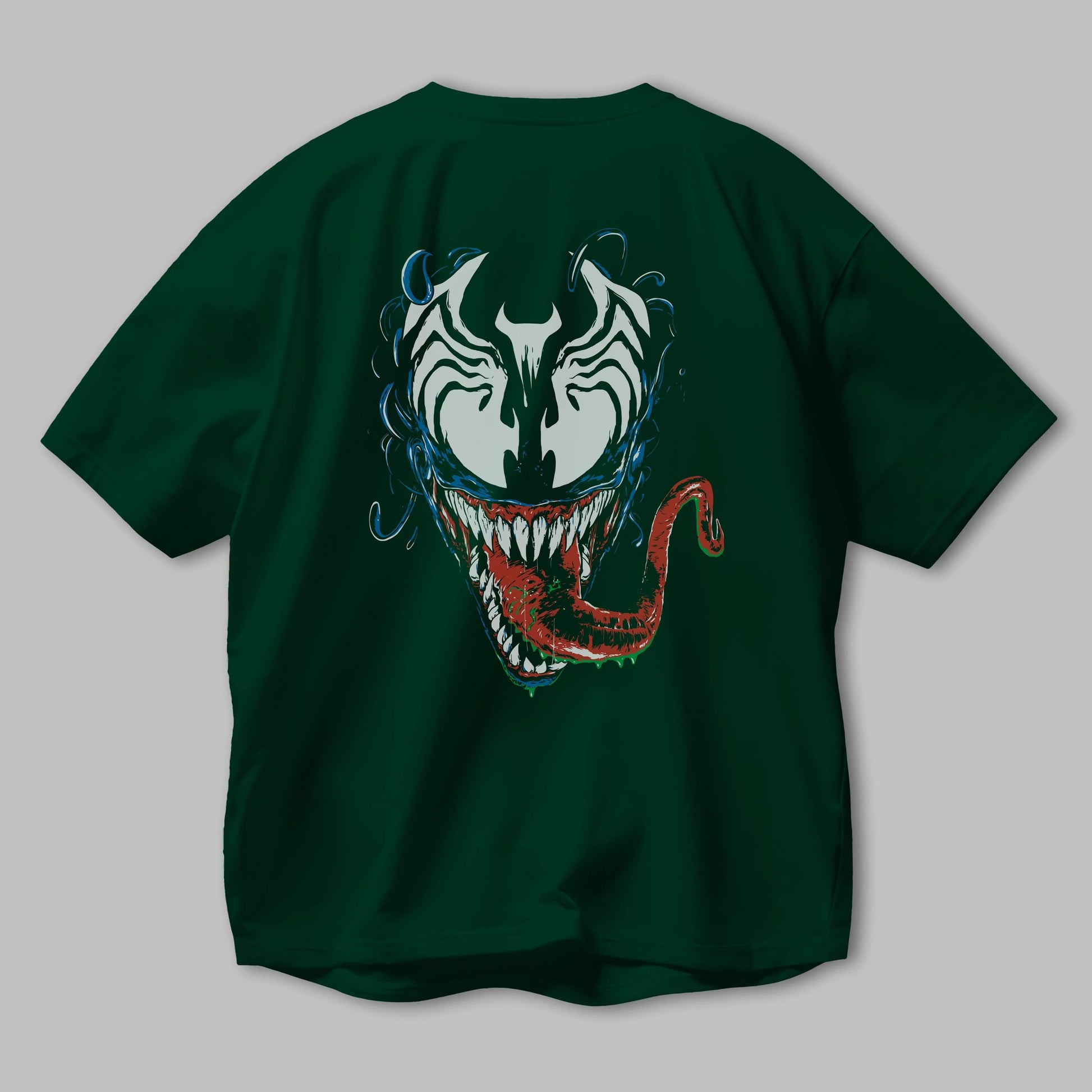 Venom (2) Arka Baskılı Oversize t-shirt Erkek Kadın Unisex %100 Pamuk Bisiklet Yaka tişort
