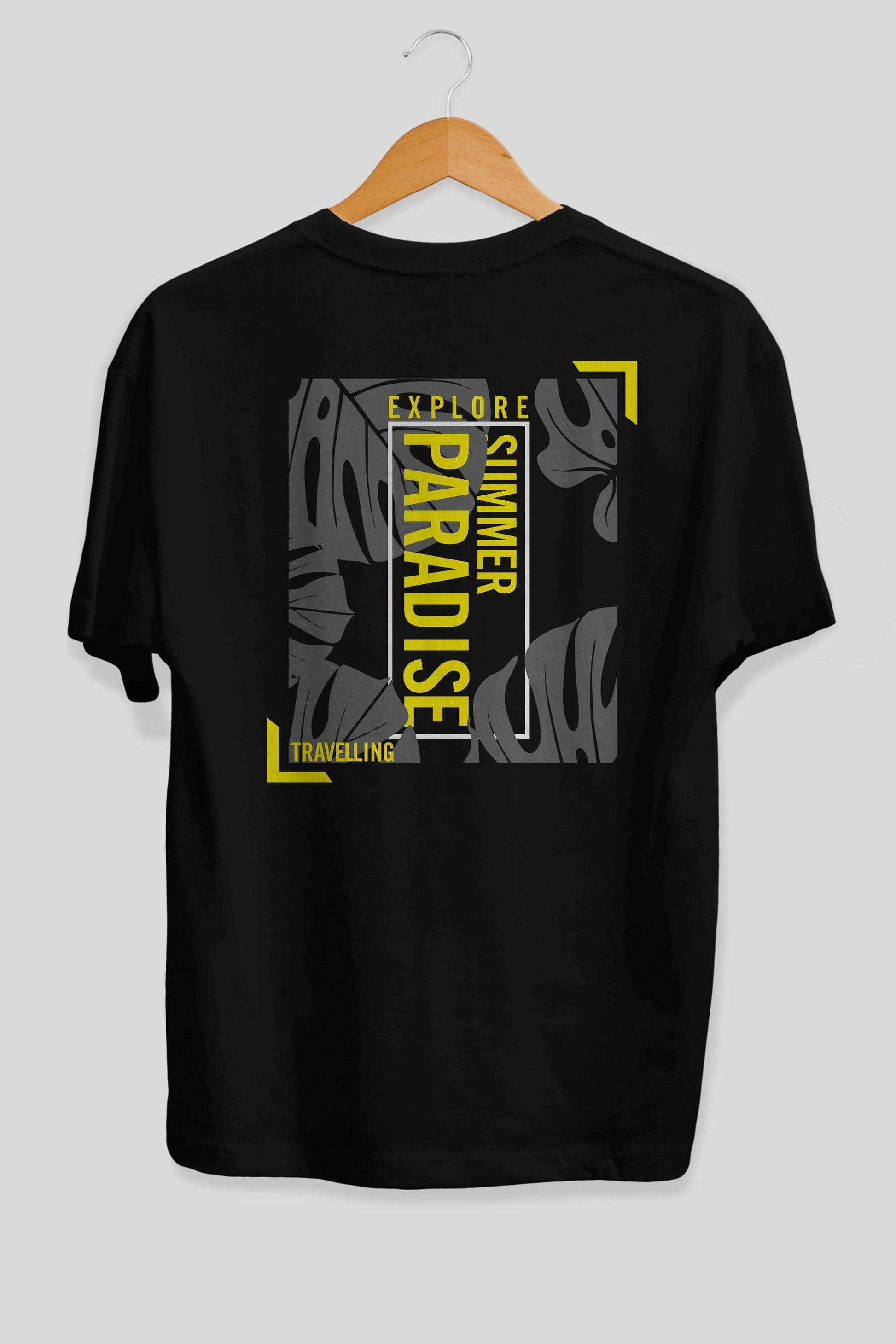Explore Summer Arka Baskılı Oversize t-shirt Erkek Kadın Unisex