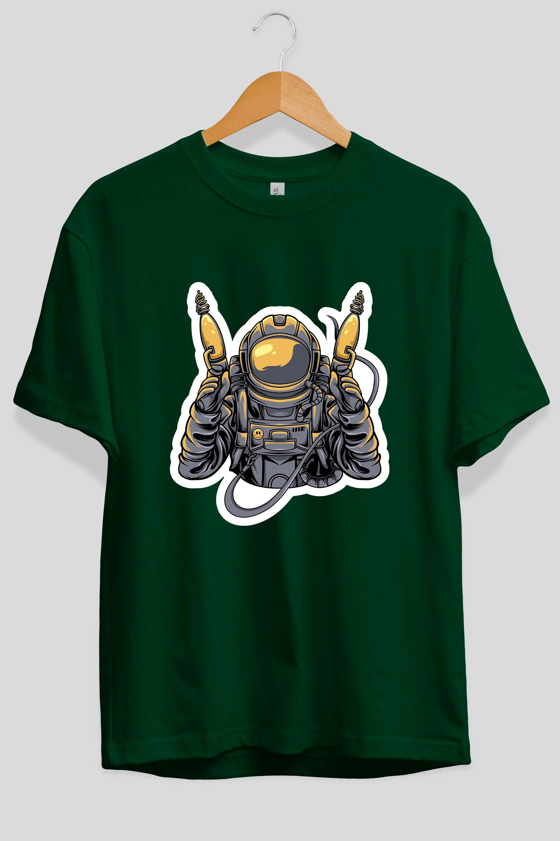 Alien Hunter Sticker Ön Baskılı Oversize t-shirt Erkek Kadın Unisex