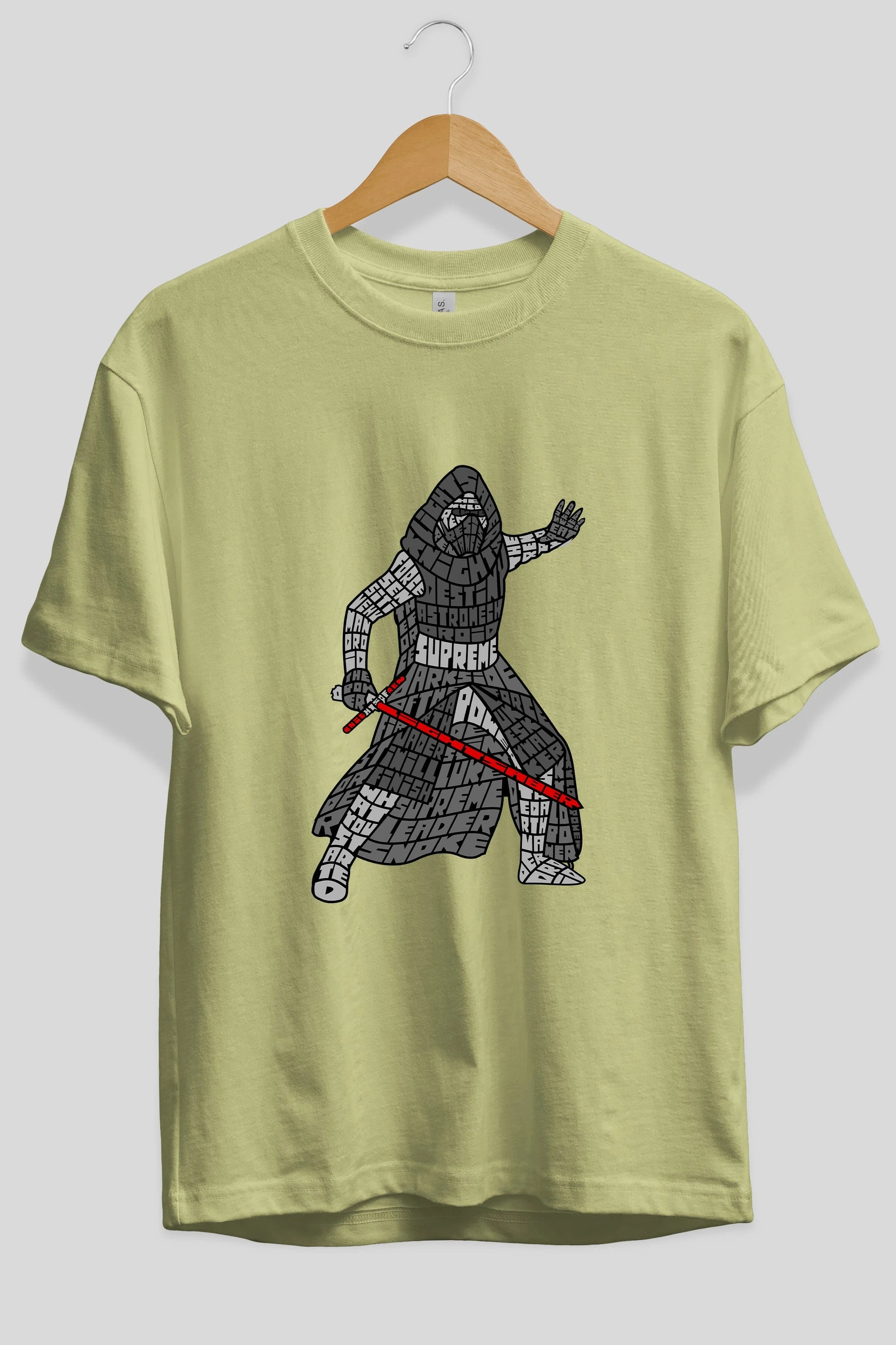 Kylo Ön Baskılı Oversize t-shirt %100 pamuk Erkek Kadın Unisex